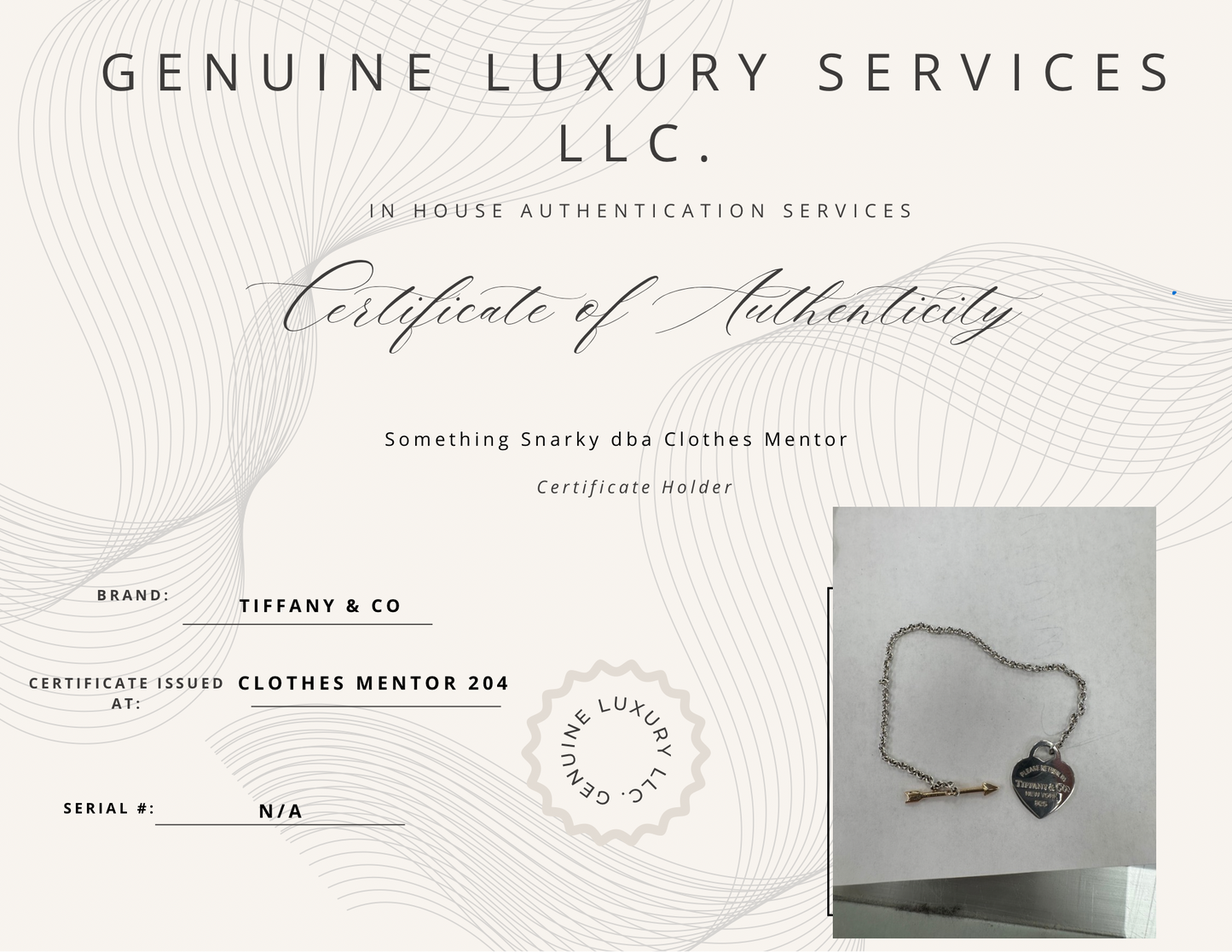 Tiffany & Company Lovestruck 925 Heart Tag Luxury Bracelet