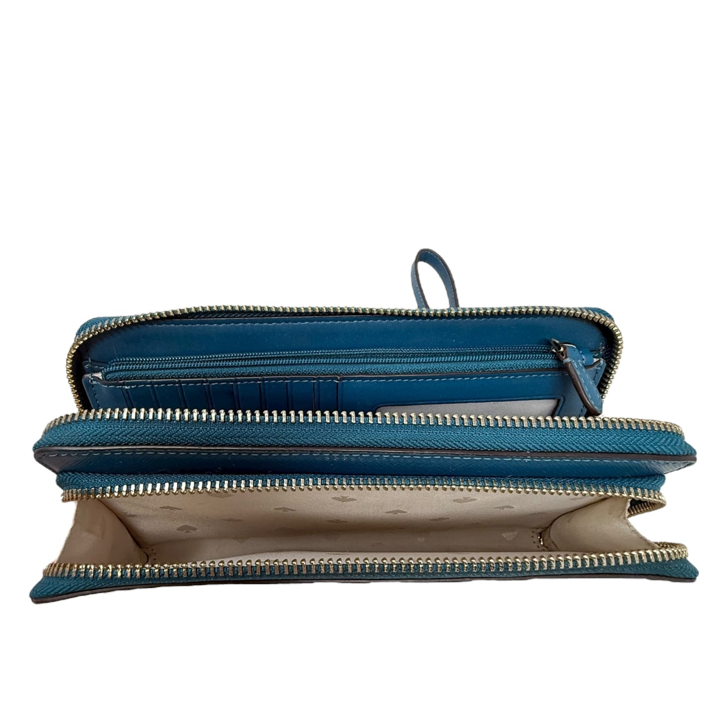 Staci Large Carryall Wristlet Wallet Designer By Kate Spade In Peacock, Size: Large