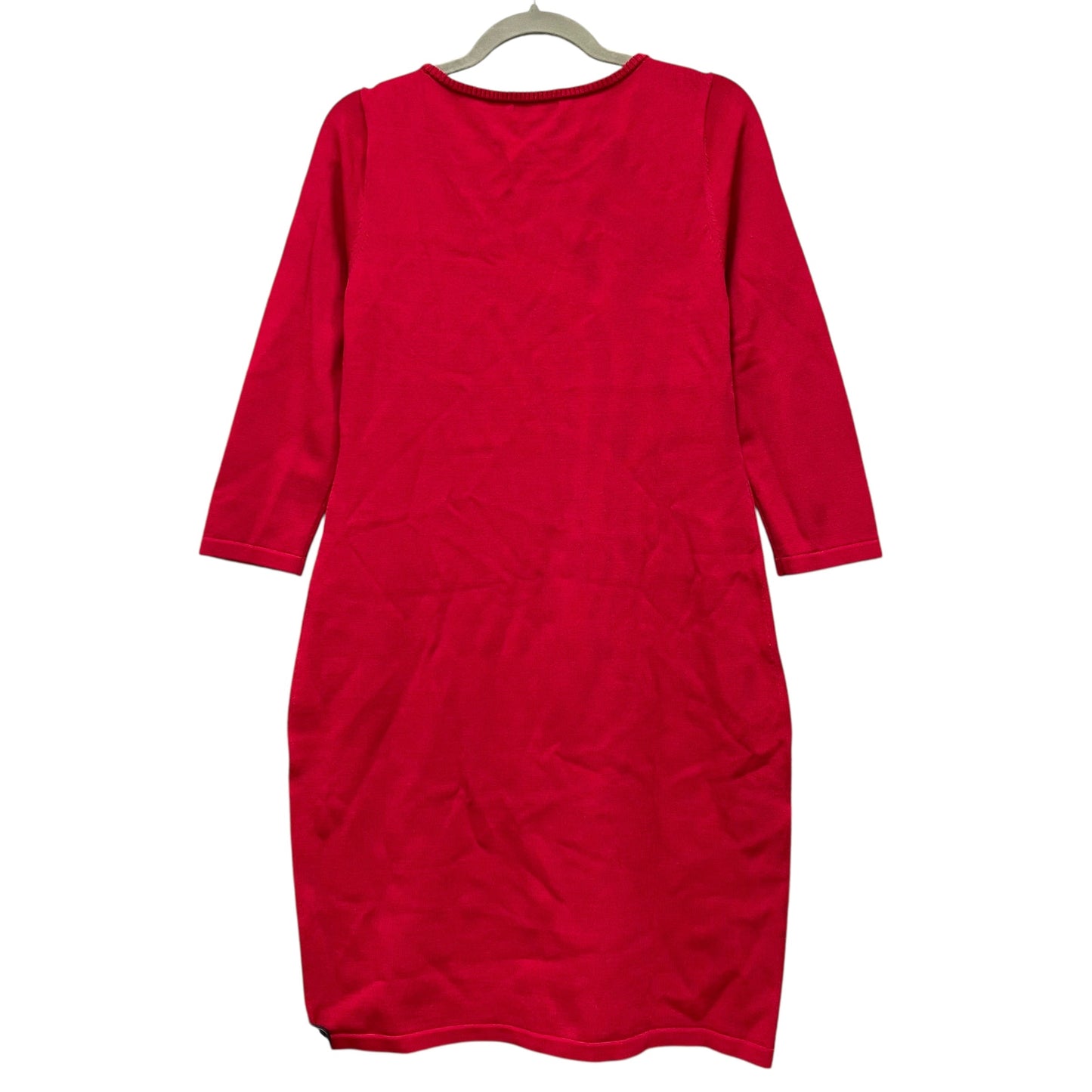 Dress Casual Midi By Calvin Klein In Red, Size: M