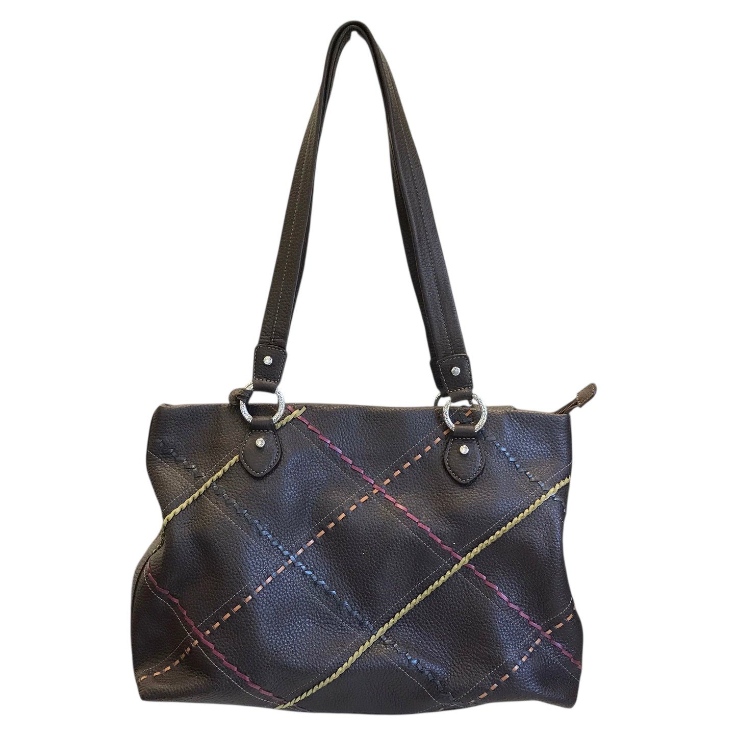 Handbag Leather By Brighton In Brown, Size:Medium