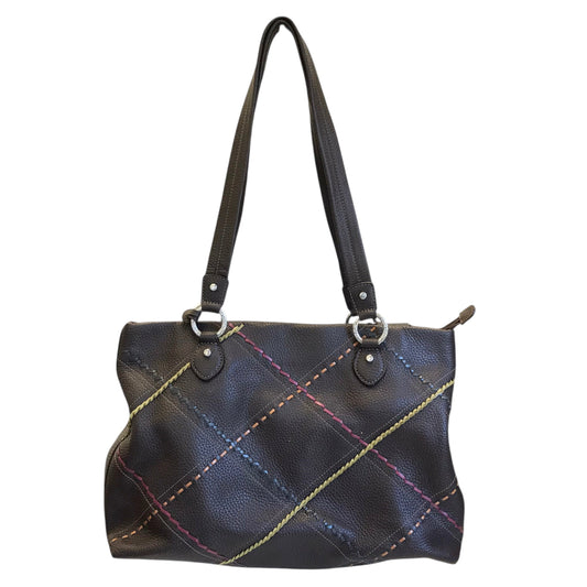 Handbag Leather By Brighton In Brown, Size:Medium
