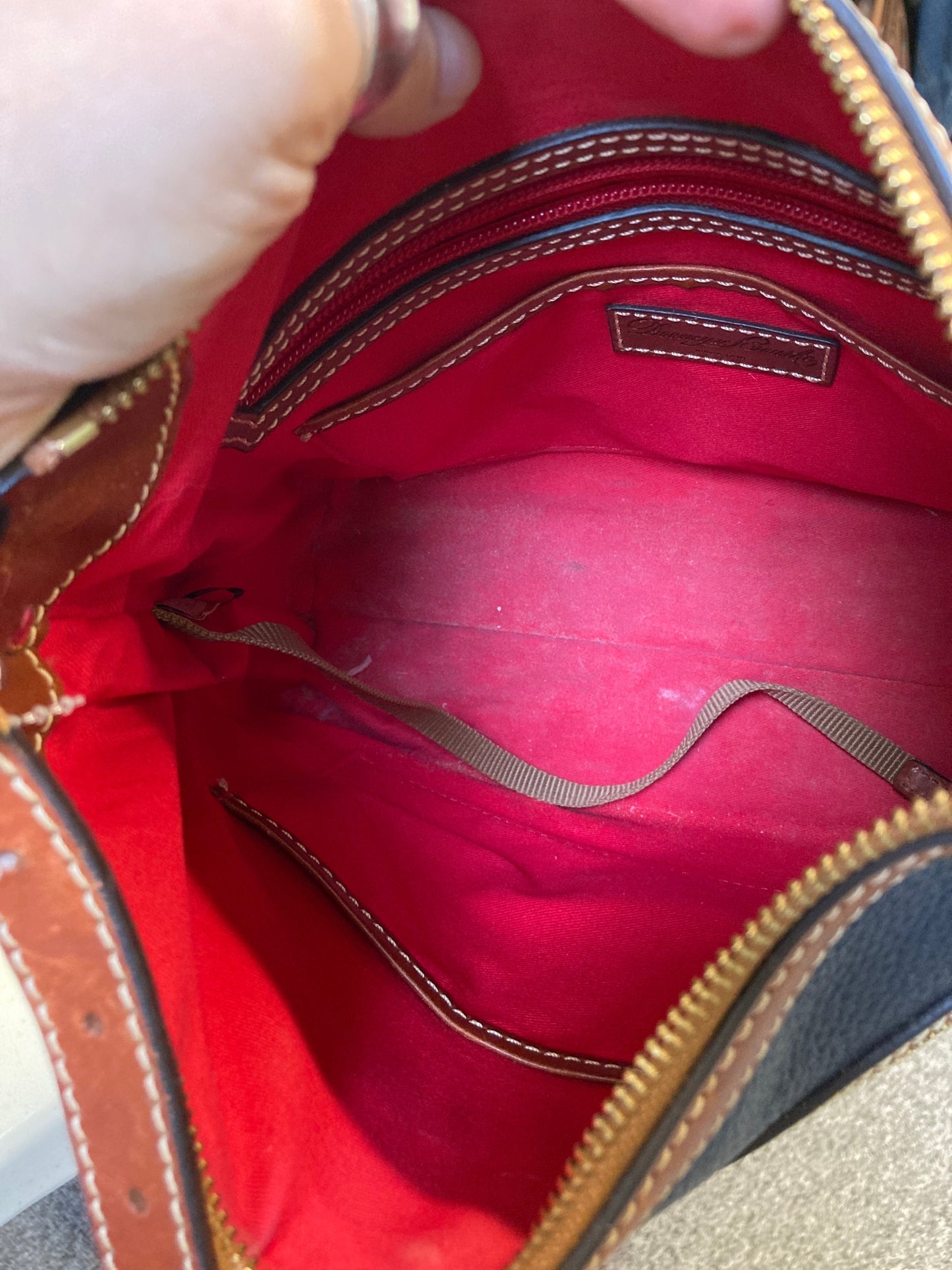 Handbag Designer By Dooney And Bourke In Blue, Size:Medium