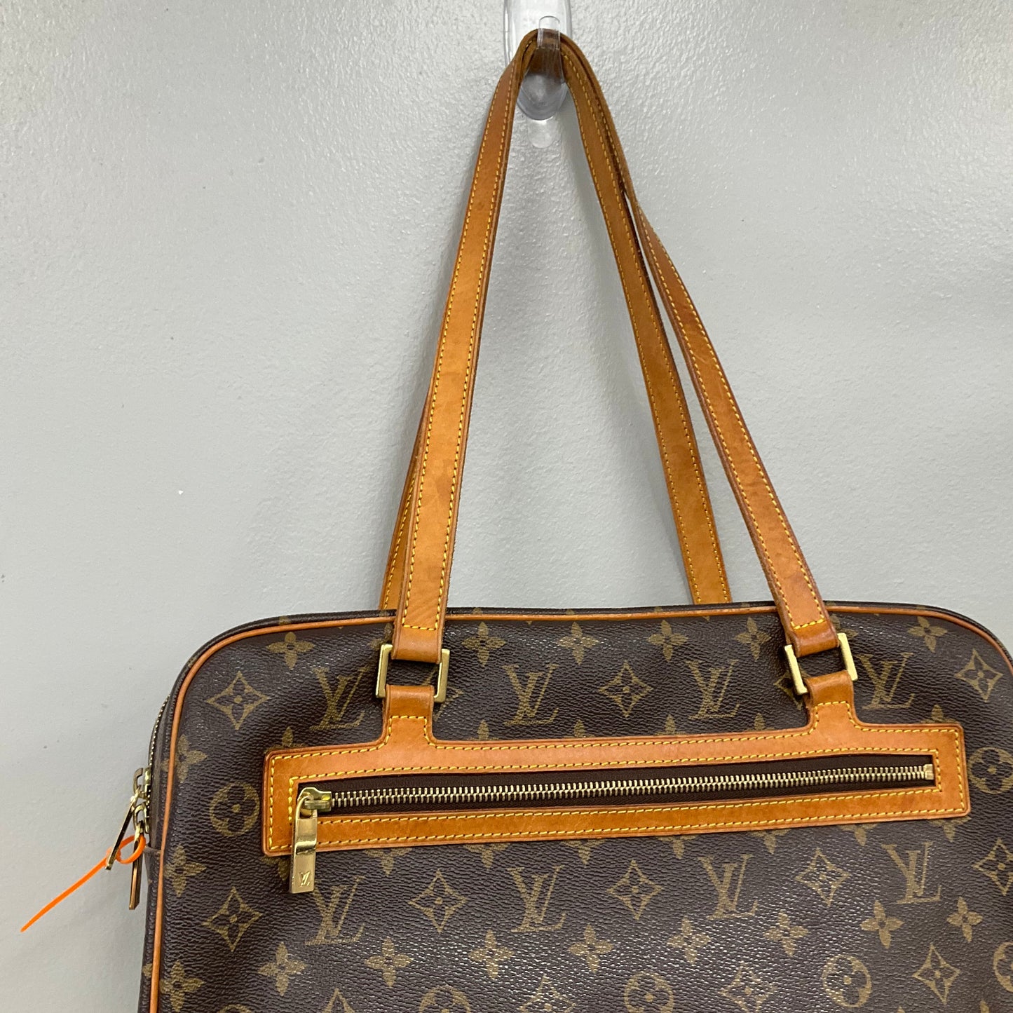 Handbag Luxury Designer By Louis Vuitton In Brown, Size:Medium
