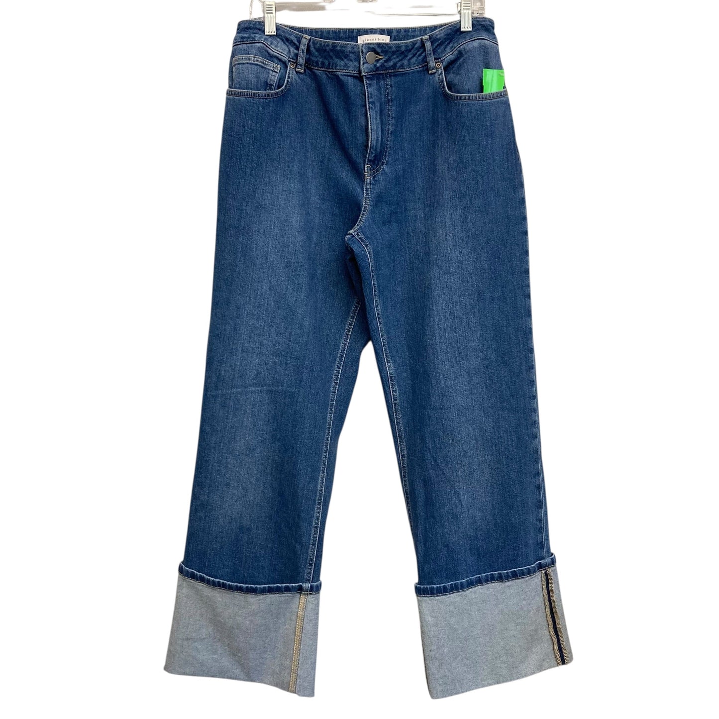Jeans Wide Leg By Gianni Bini In Blue Denim, Size:12