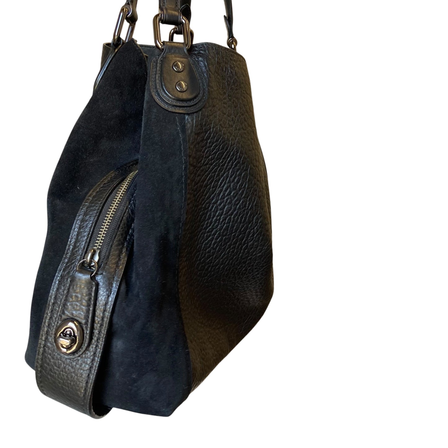 Handbag Designer By Coach In Black, Size:Large