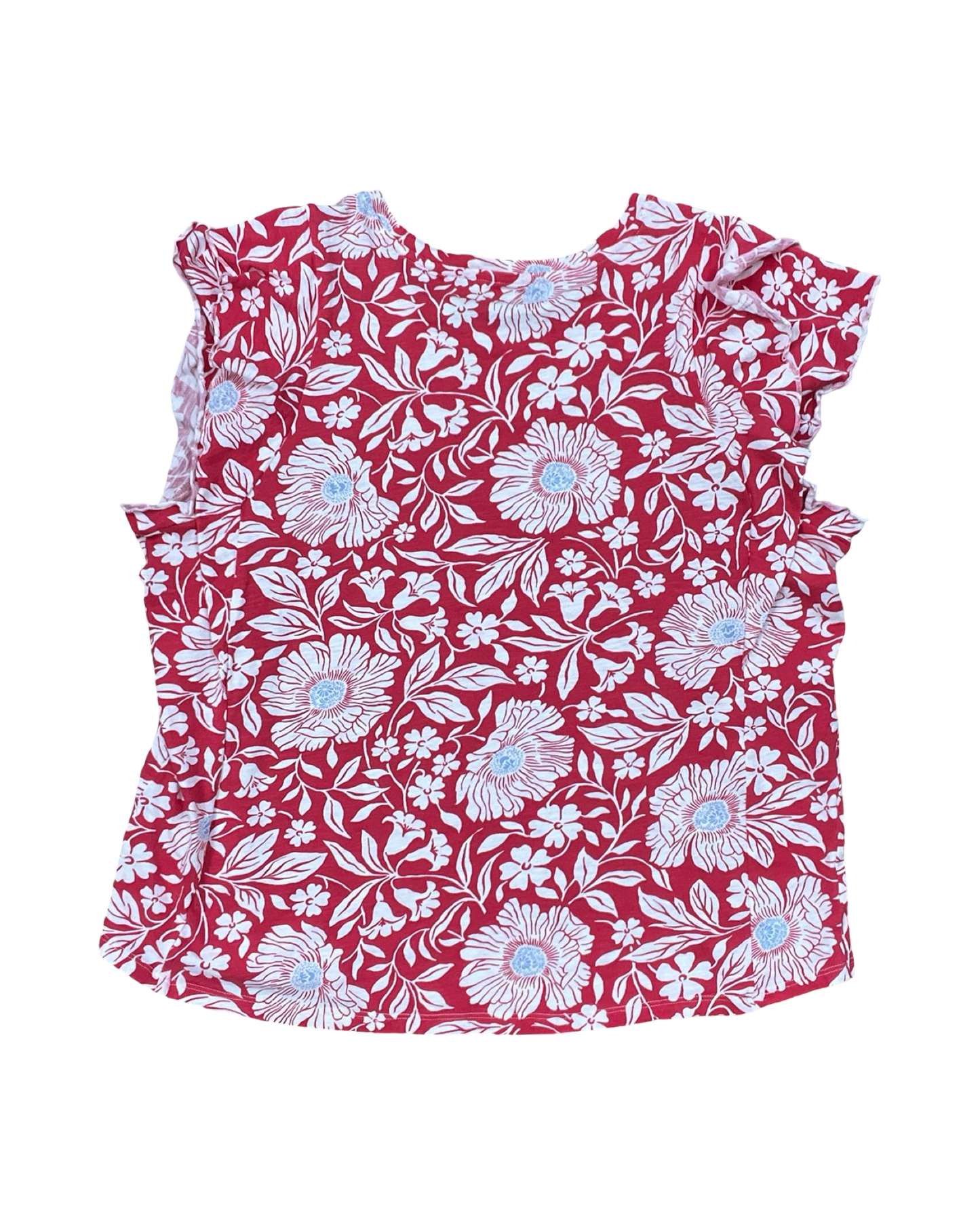Top Ss By Maurices In Red & White, Size:1X