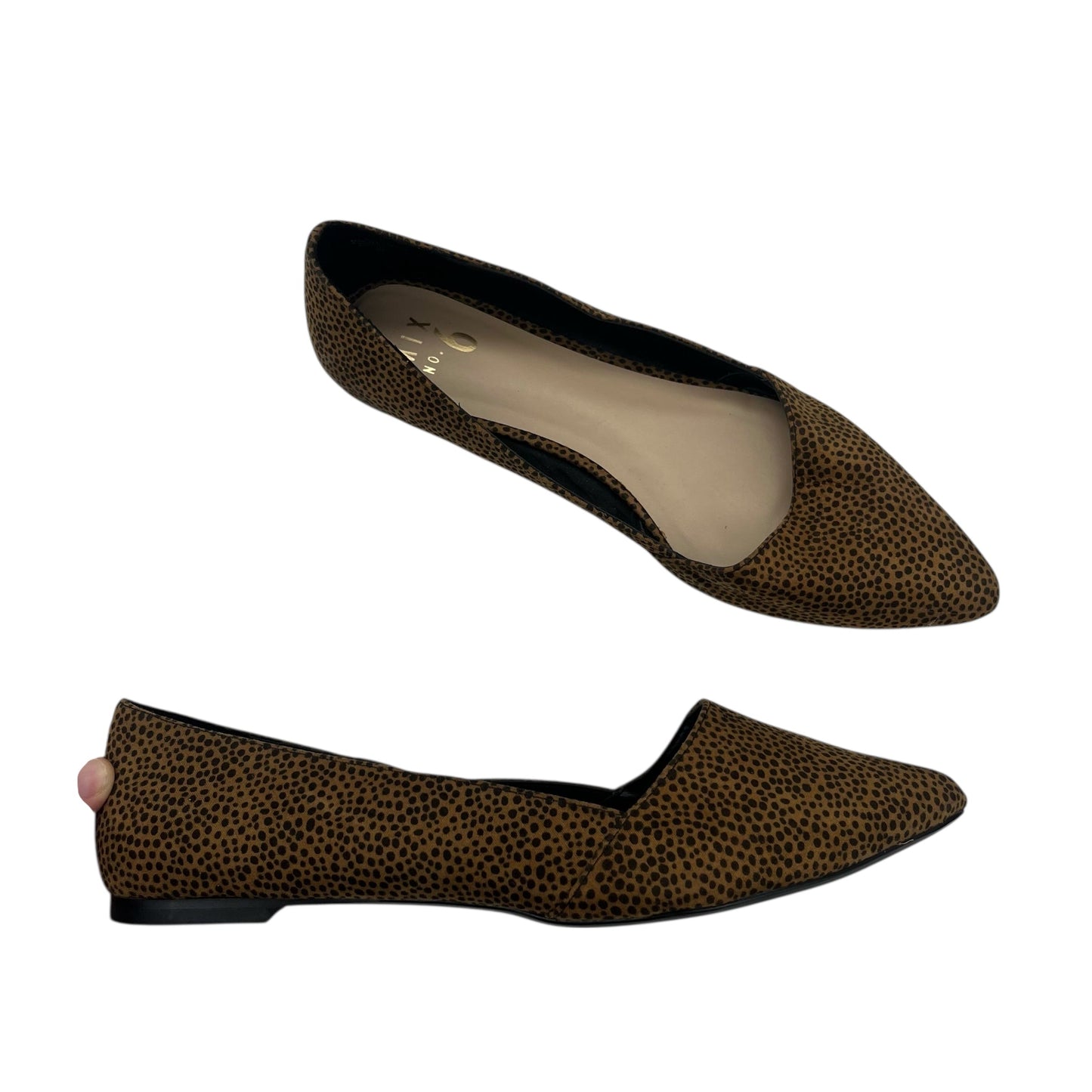 Shoes Flats By Mix No 6 In Leopard Print, Size:10