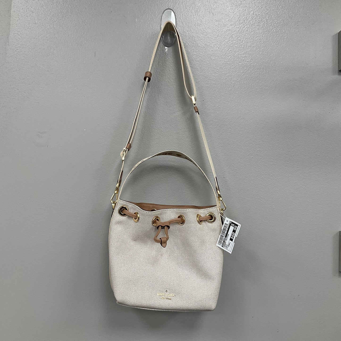 Handbag Designer By Kate Spade In Cream, Size:Small