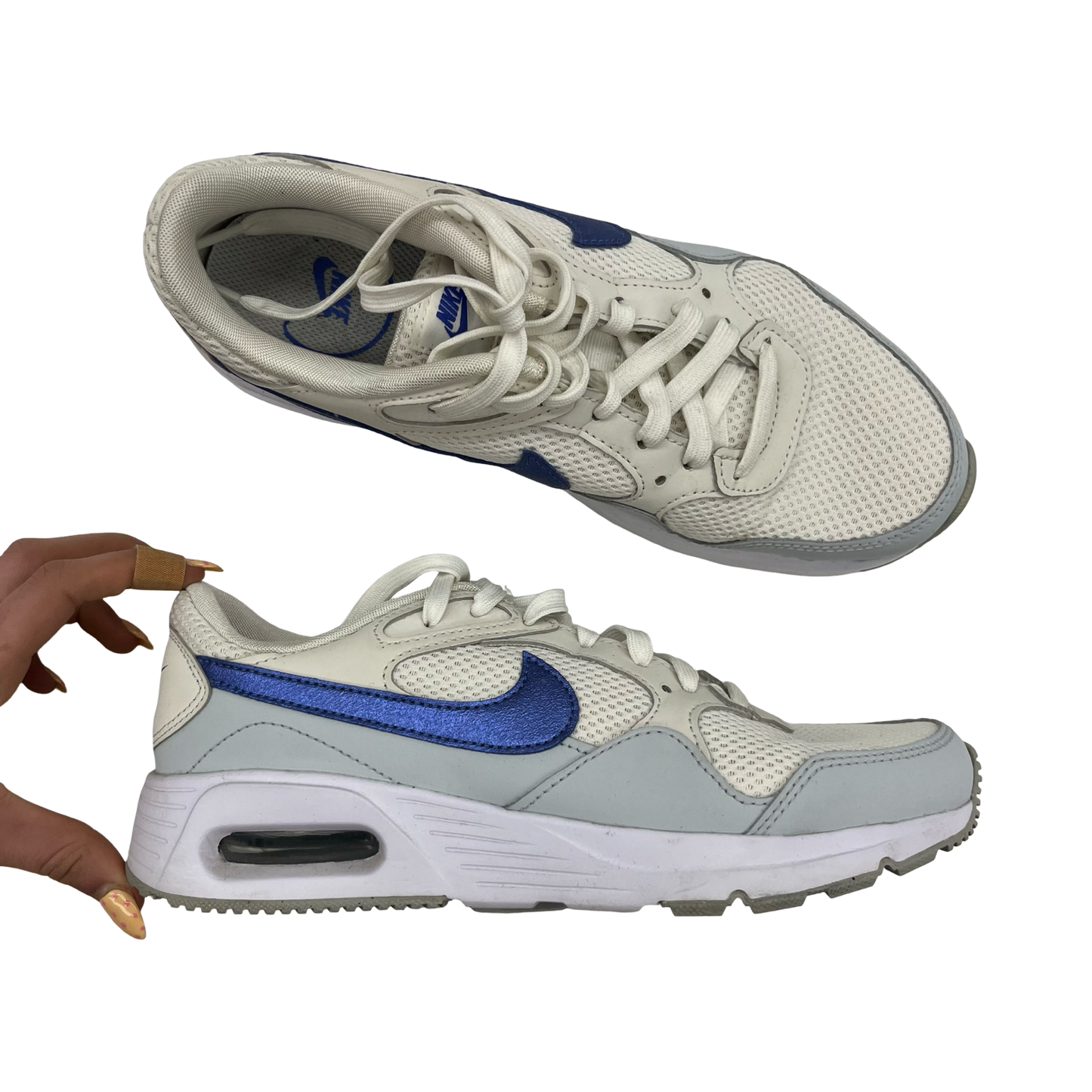 Shoes Sneakers By Nike In Blue & White, Size:8
