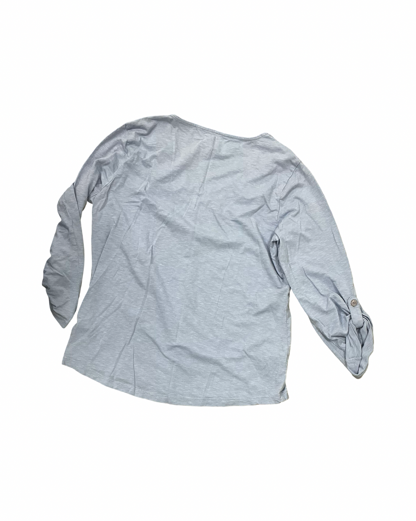 Top 3/4 Sleeve By Chicos In Blue, Size:M