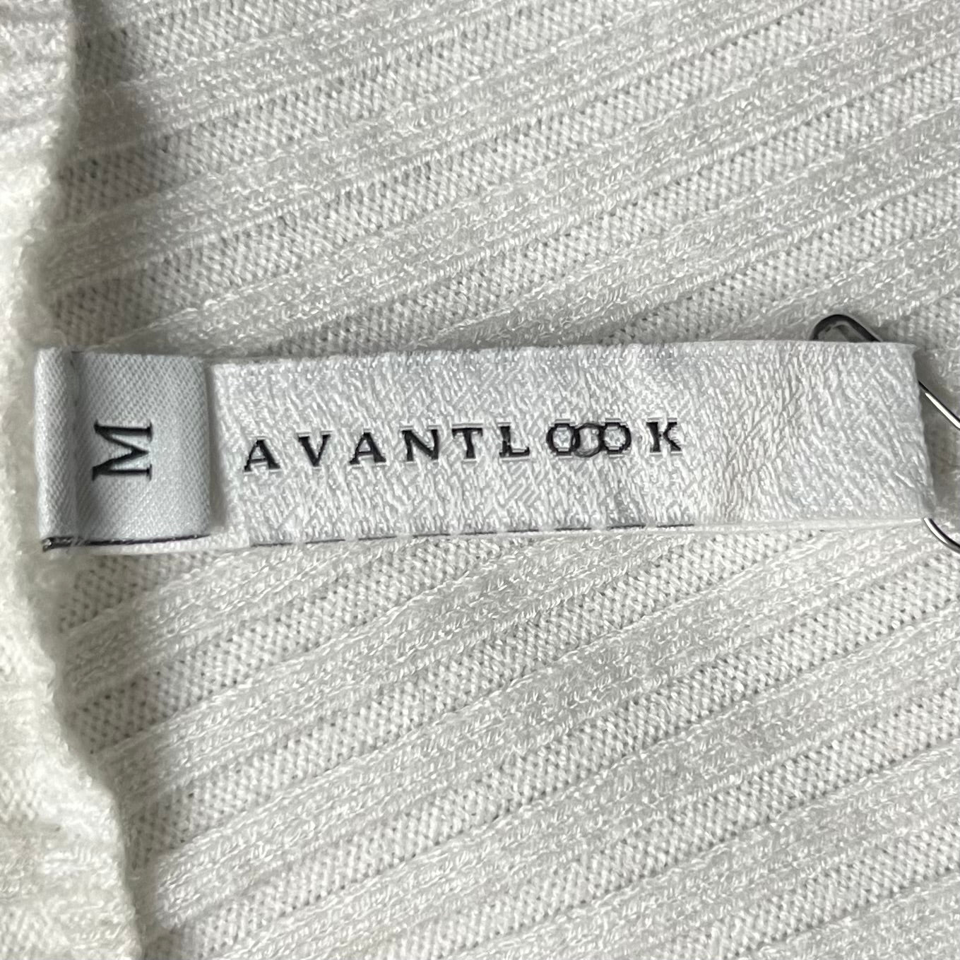 Top Long Sleeve By Avant Look In Brown & White, Size: M