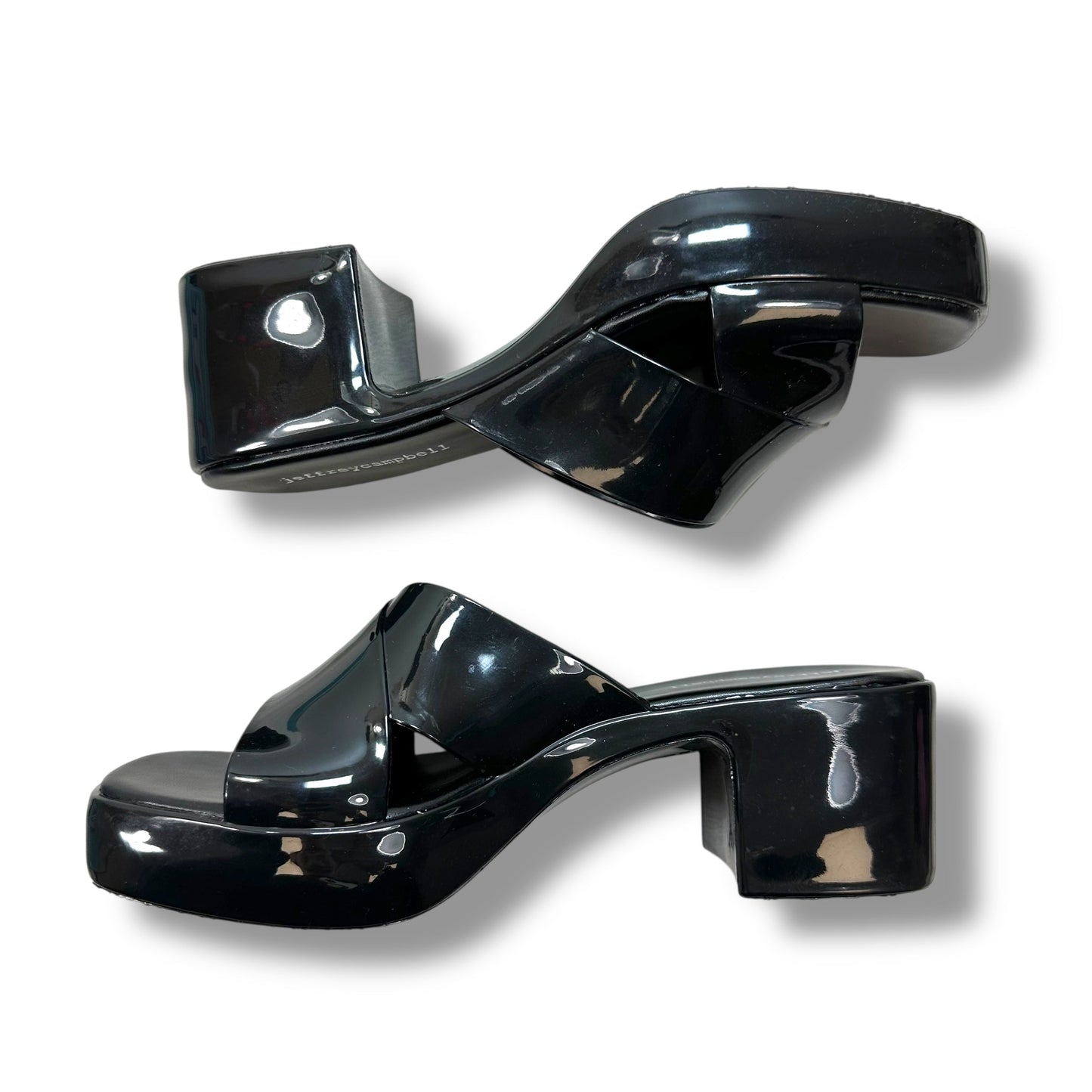 Sandals Heels Block By Jeffrey Campbell In Black, Size: 8
