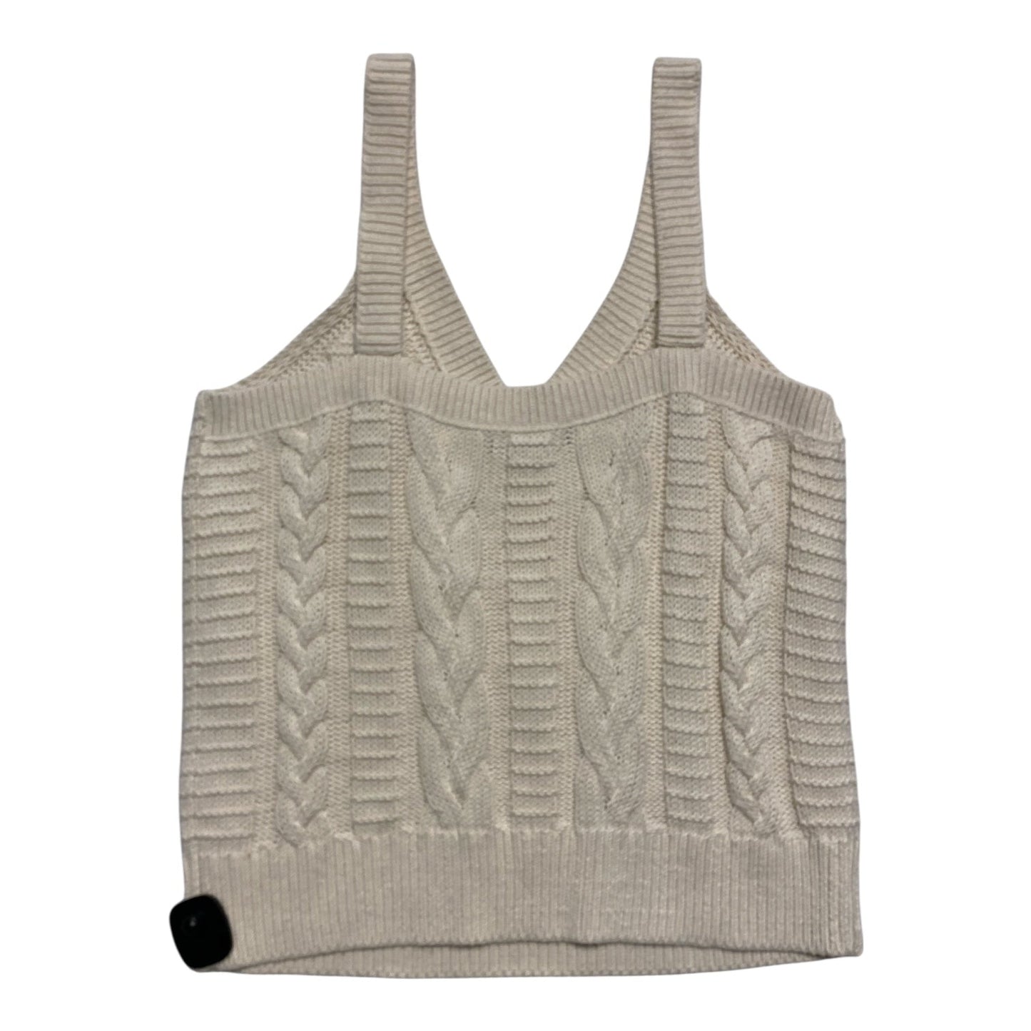 Top Sleeveless By Banana Republic In Cream, Size:L