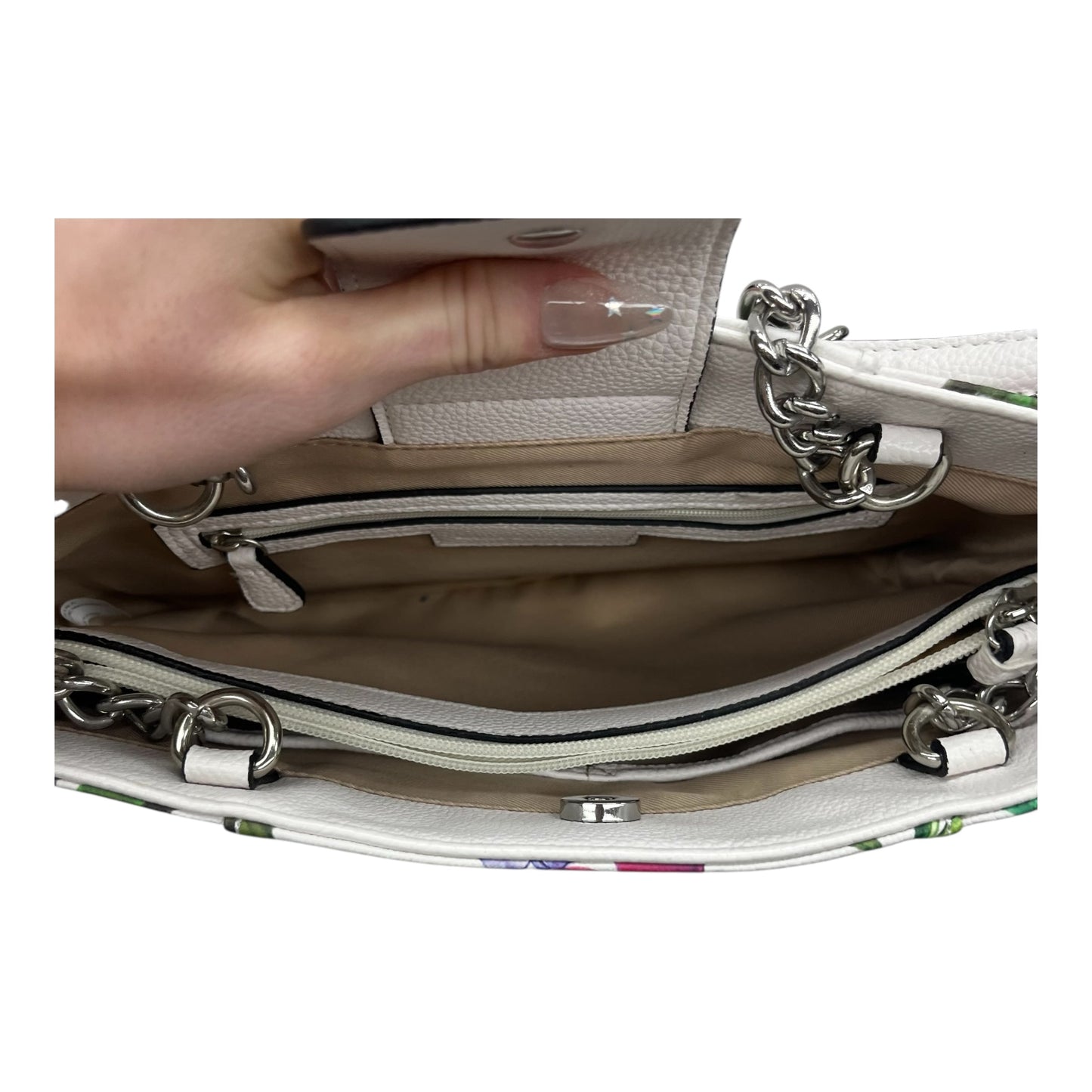 Handbag By Dana Buchman In Floral Print, Size:Medium