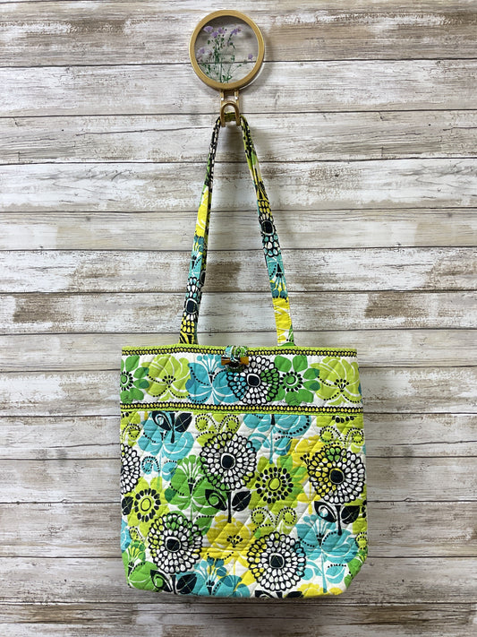 Handbag By Vera Bradley In Blue & Green, Size:Medium