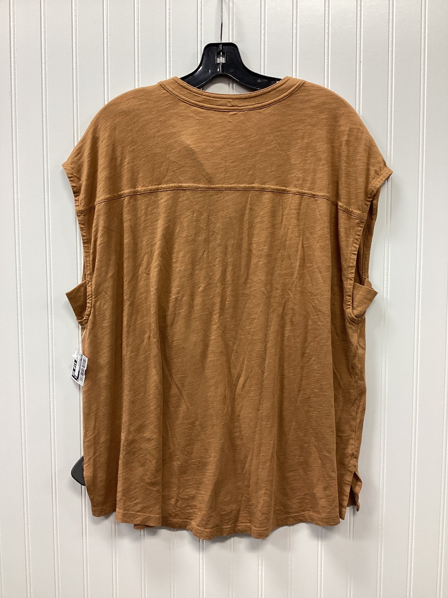 Top Sleeveless By Soft Surroundings In Tan, Size:2X