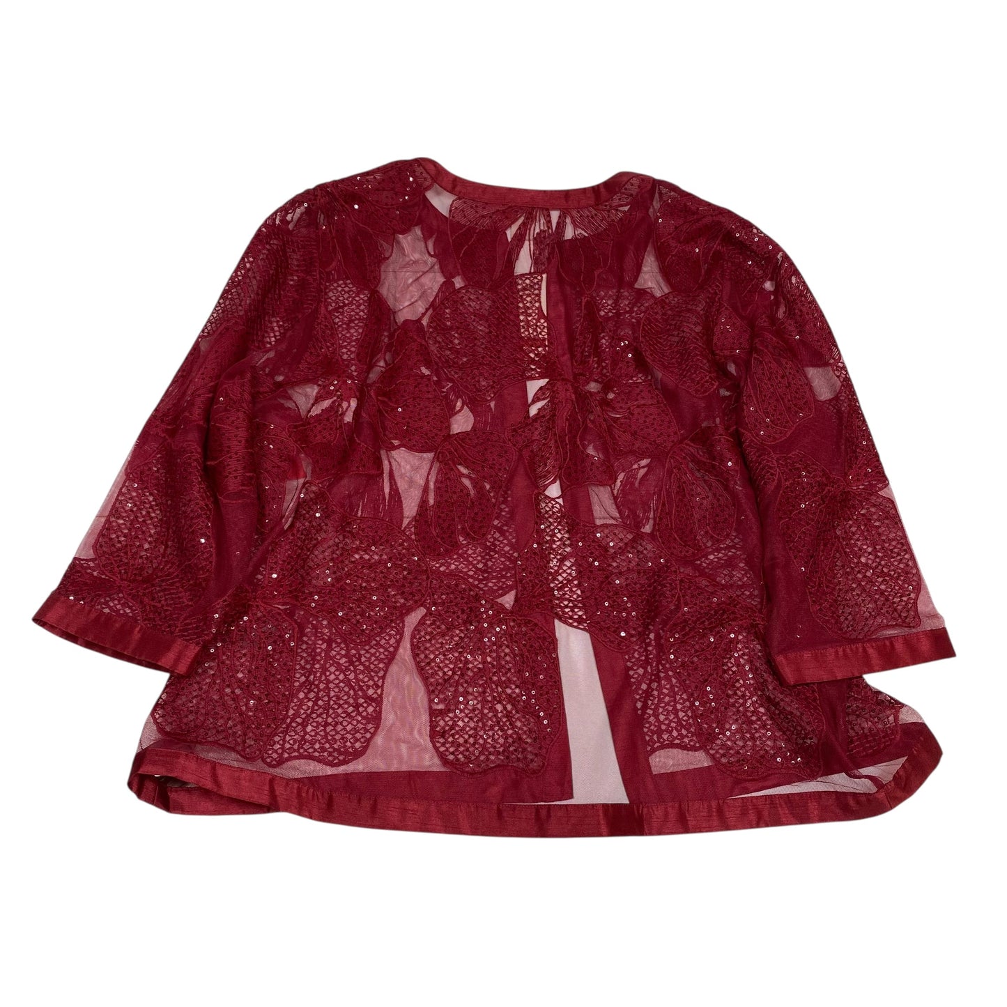 Cardigan By Chicos In Red, Size:Xl