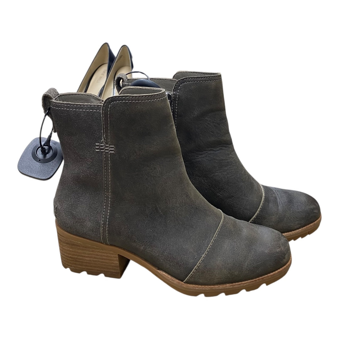 Boots Designer By Sorel In Green, Size:8.5