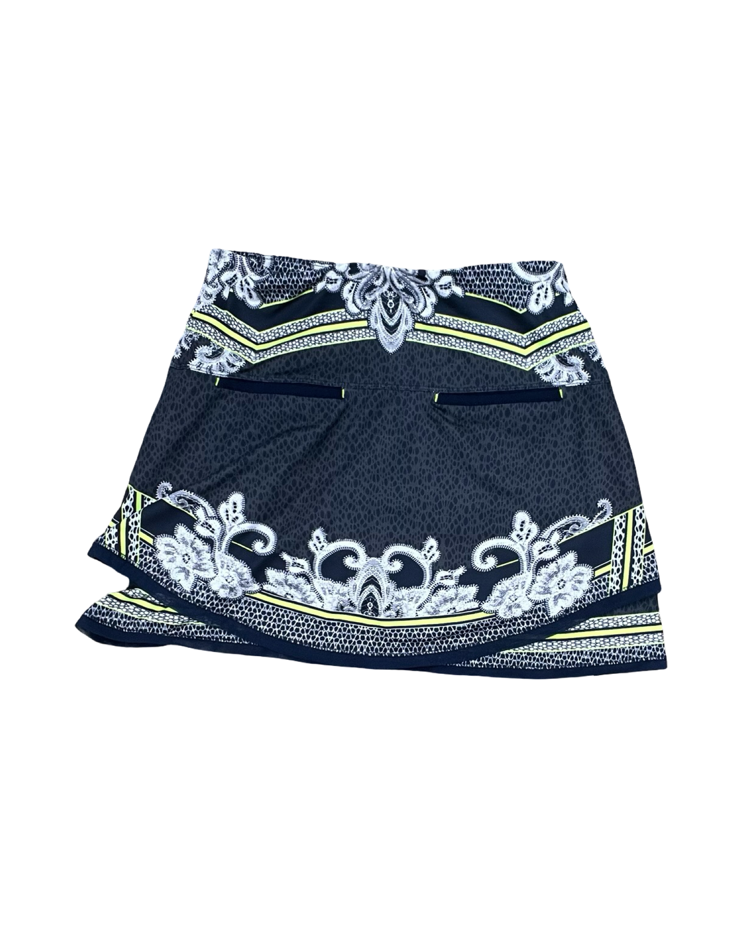 Skort By Lucky In Love In Blue & Yellow, Size:Xs