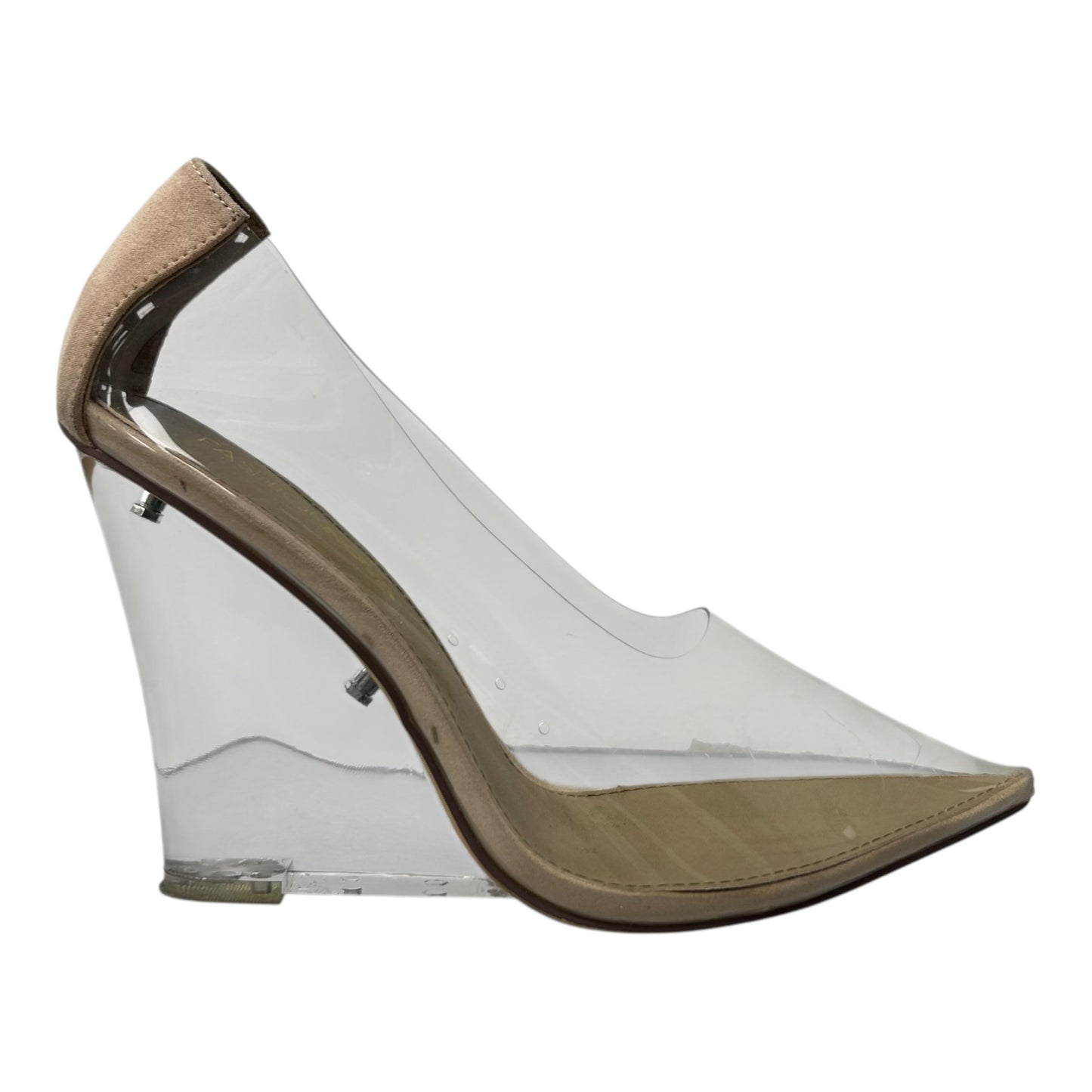 Shoes Heels Wedge By Fashion Nova In Clear, Size:9