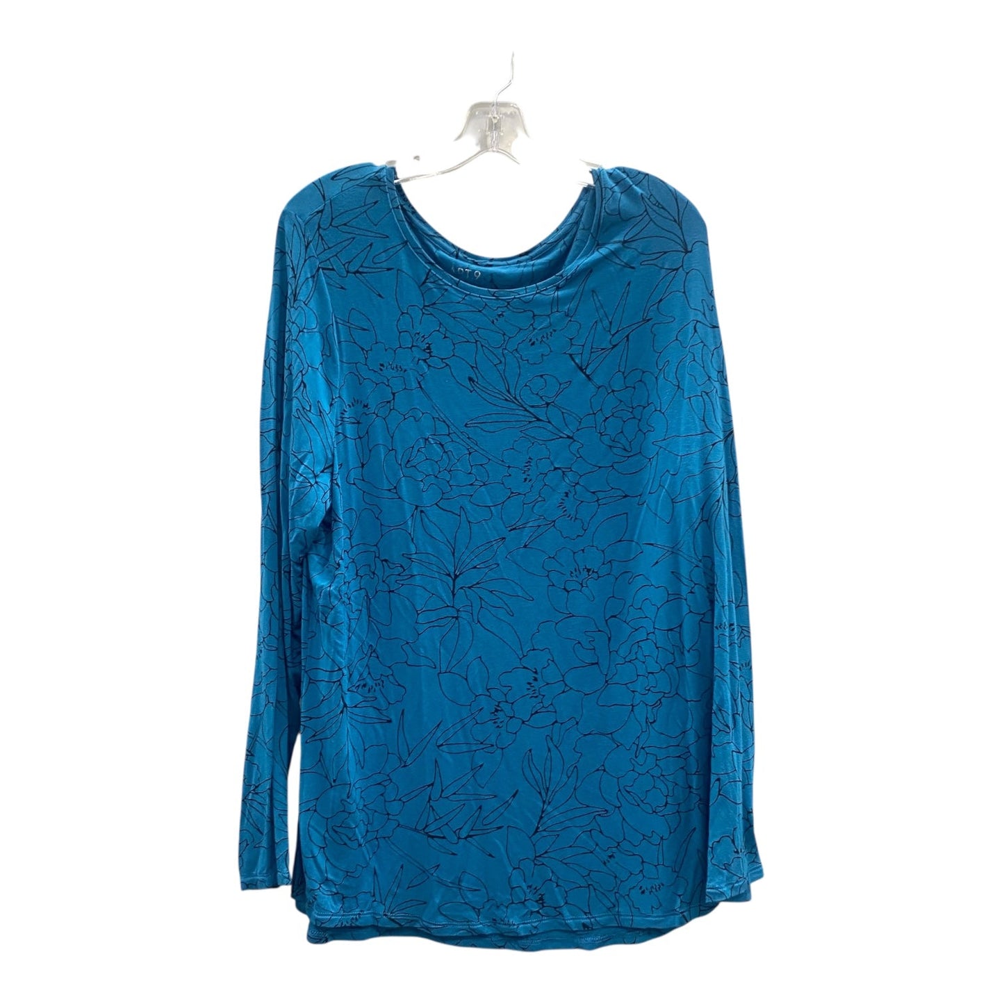 Top Ls Basic By Apt 9 In Blue, Size:2X