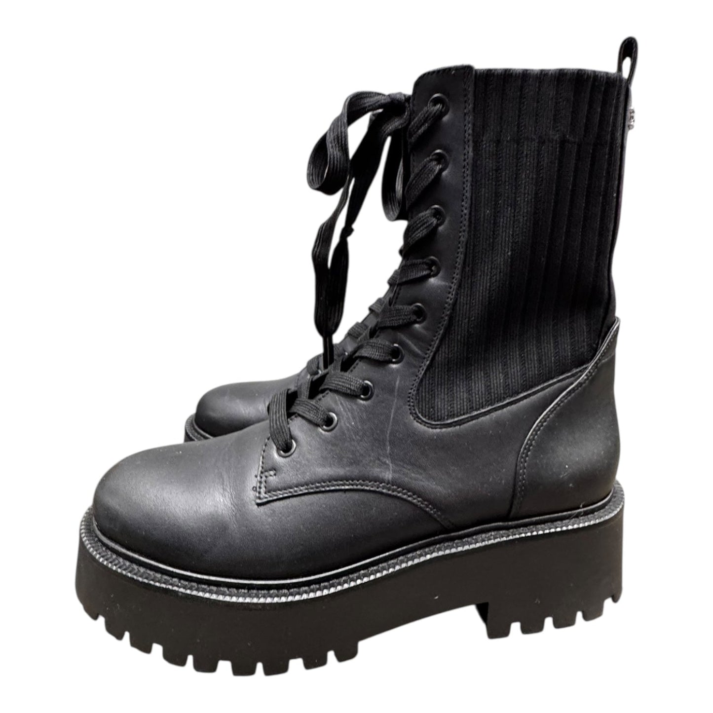 Boots Mid-Calf Heels By Sam Edelman In Black, Size:8
