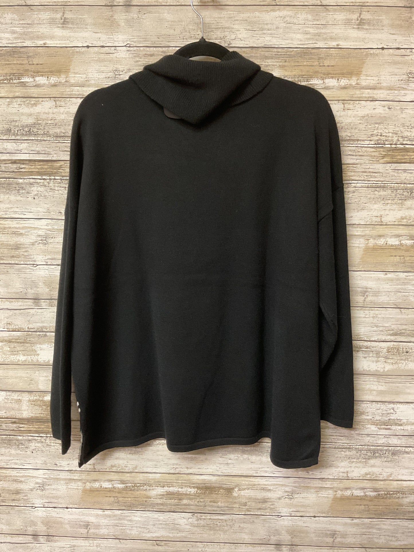 Sweater By Adrienne Vittadini In Black & White, Size:L