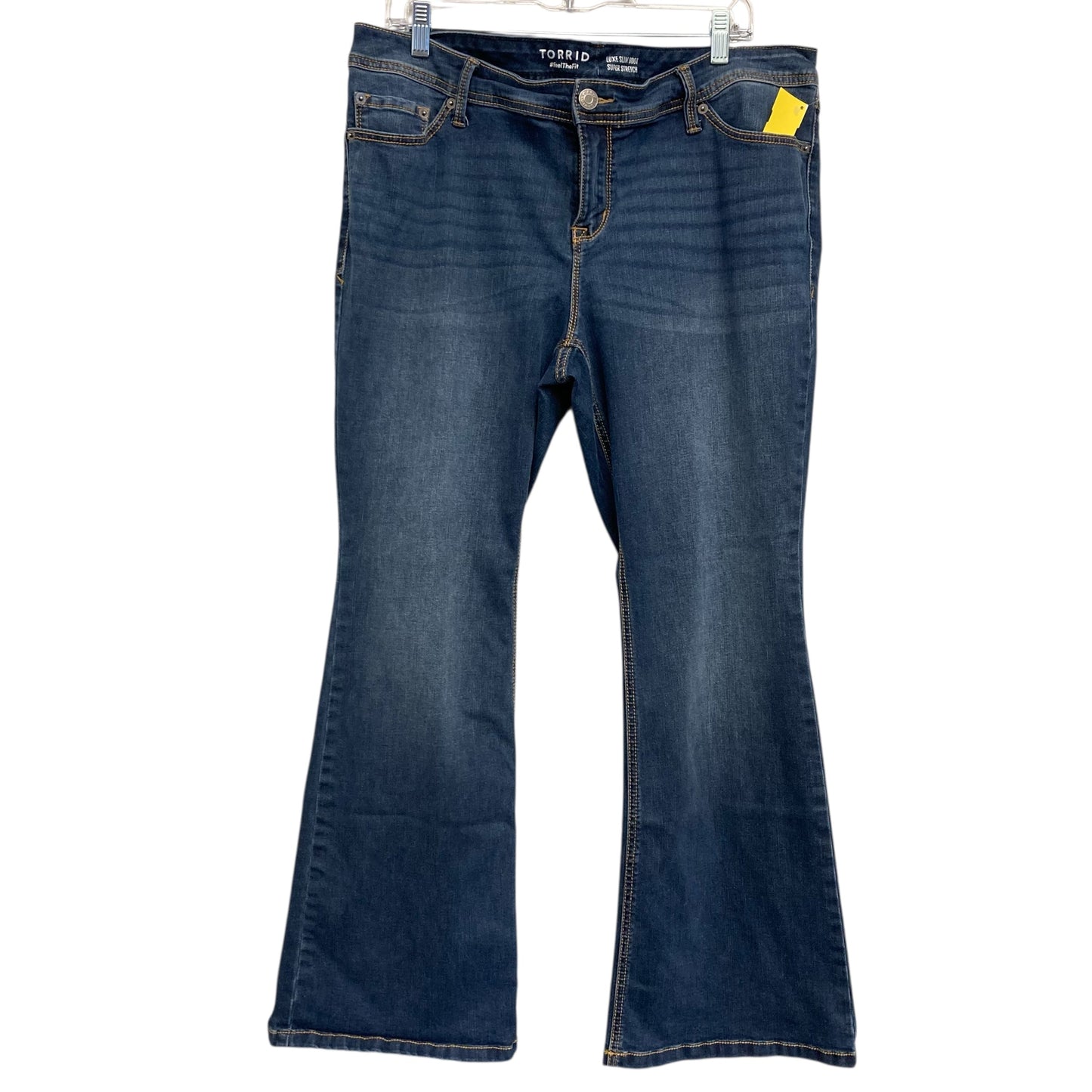 Jeans Boot Cut By Torrid In Blue Denim, Size:18