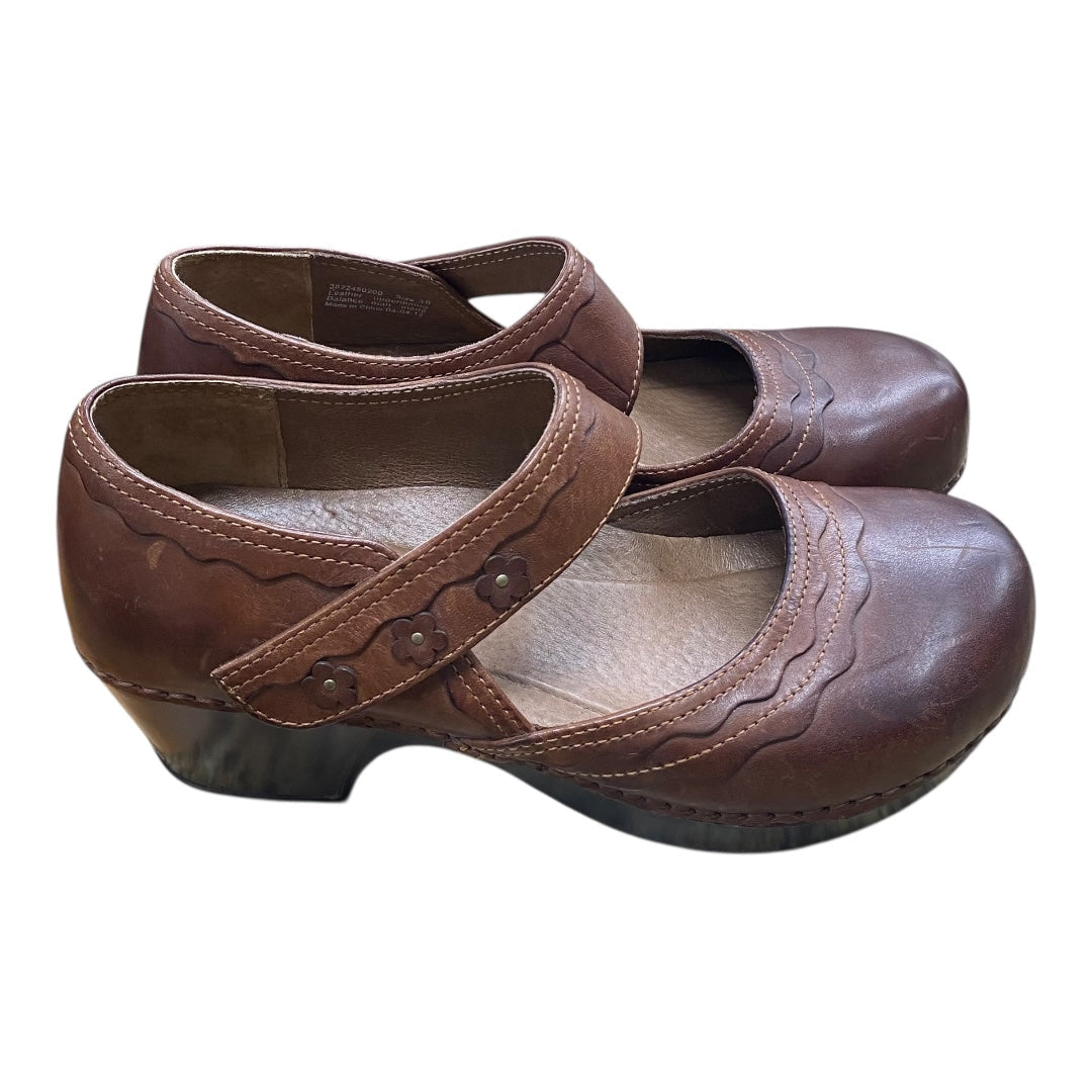 Shoes Heels Block By Dansko In Brown, Size:8.5