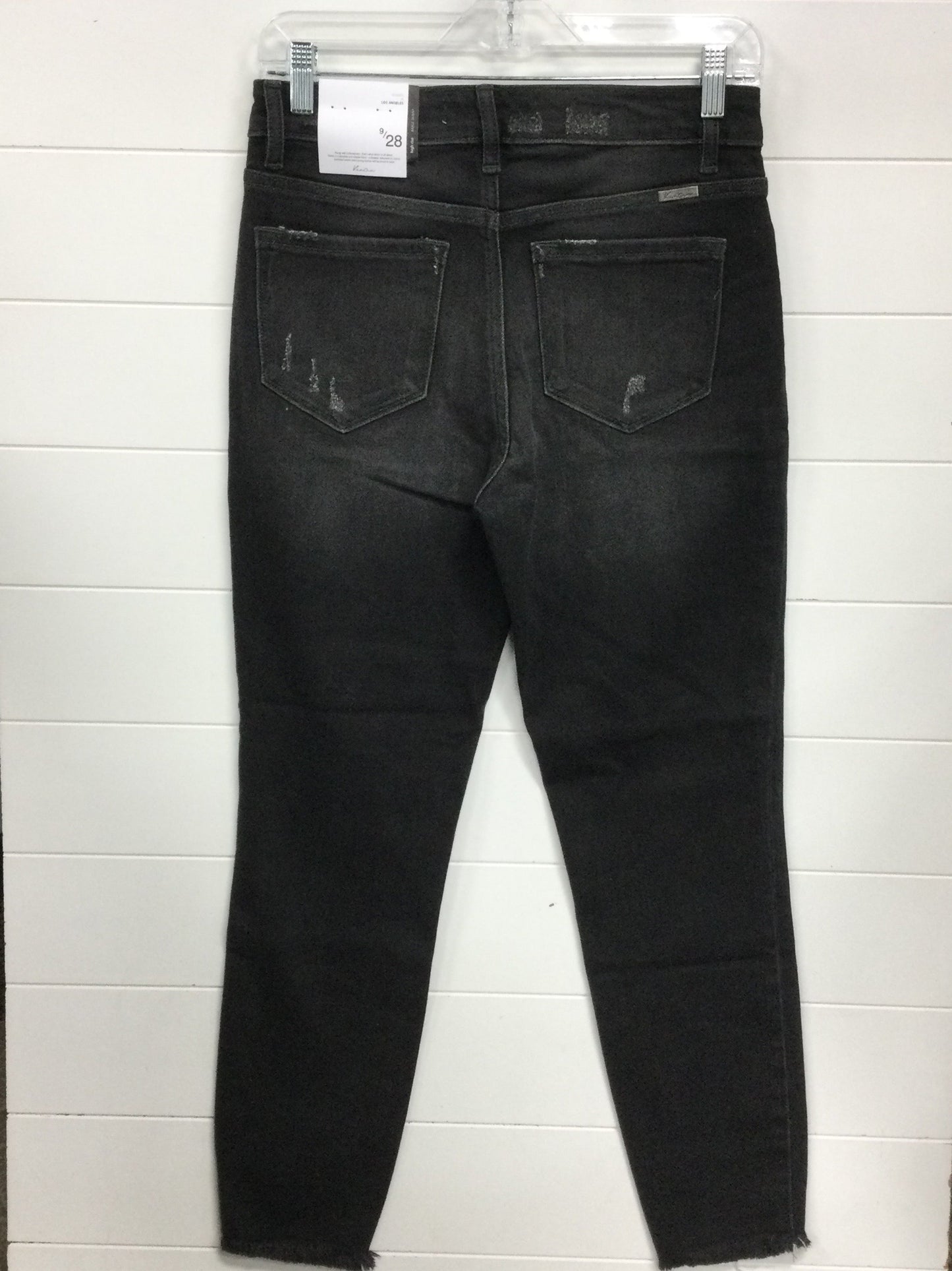 Jeans Skinny By Kancan In Black Denim, Size:6