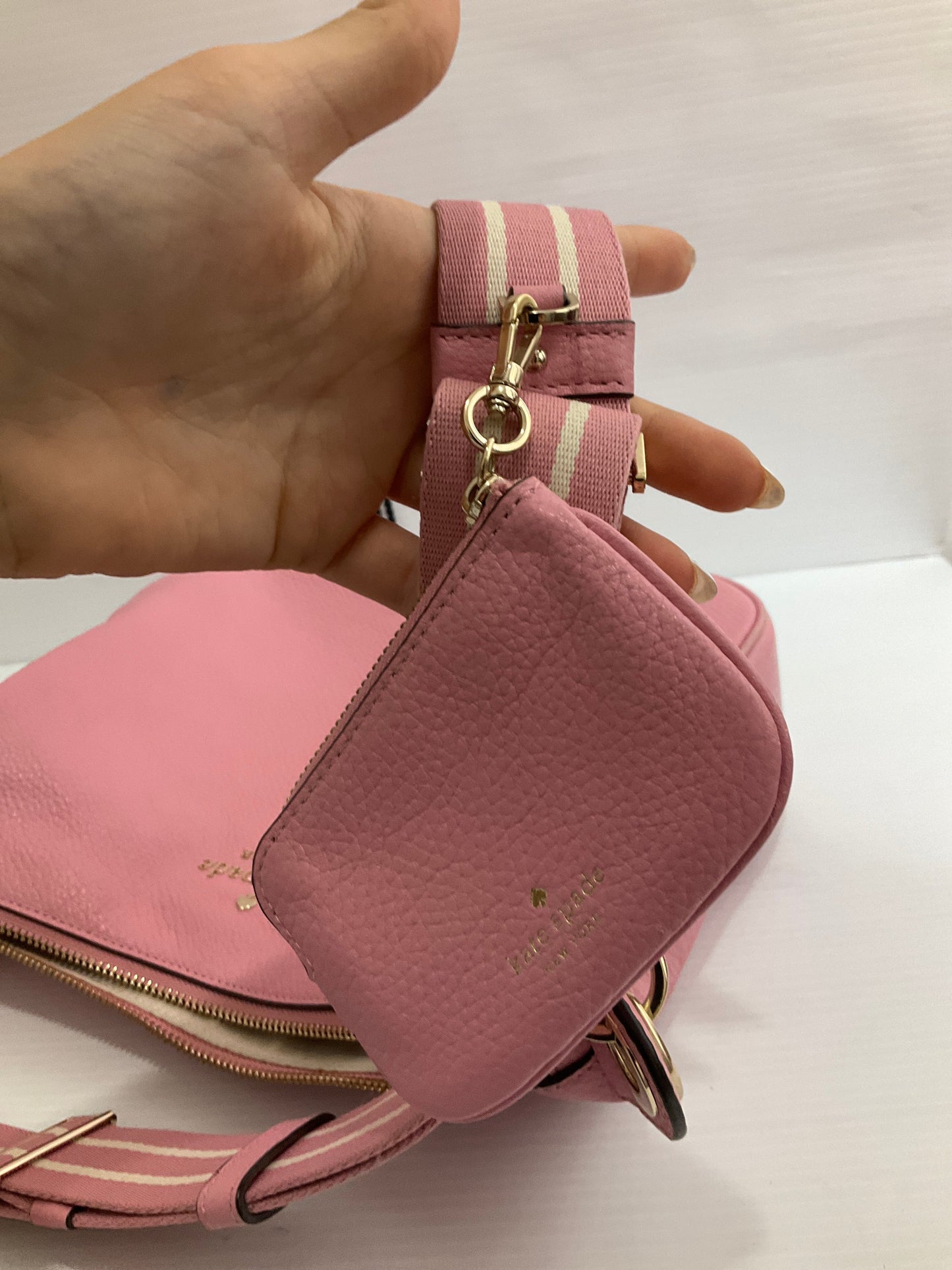 Crossbody Designer By Kate Spade In Pink, Size:Medium