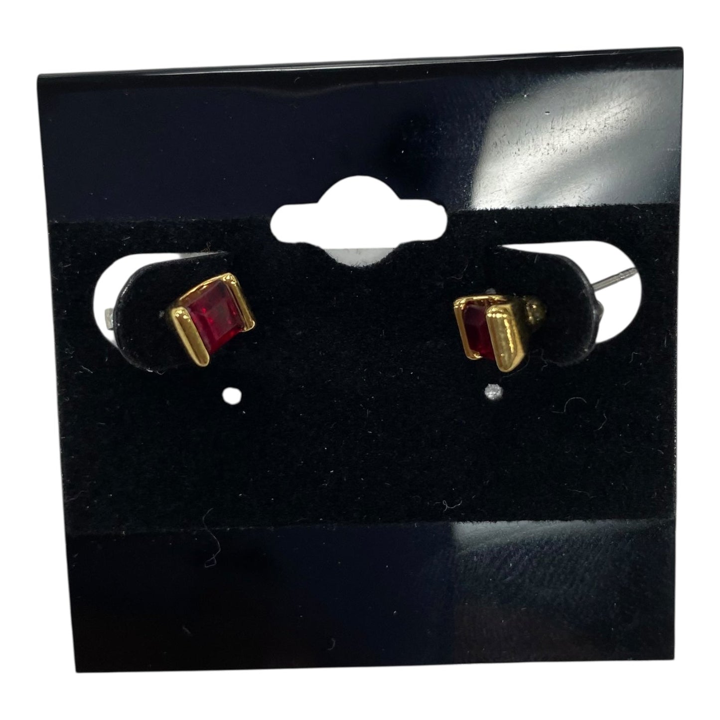 EARRINGS STUD by LIA SOPHIA in GOLD & RED