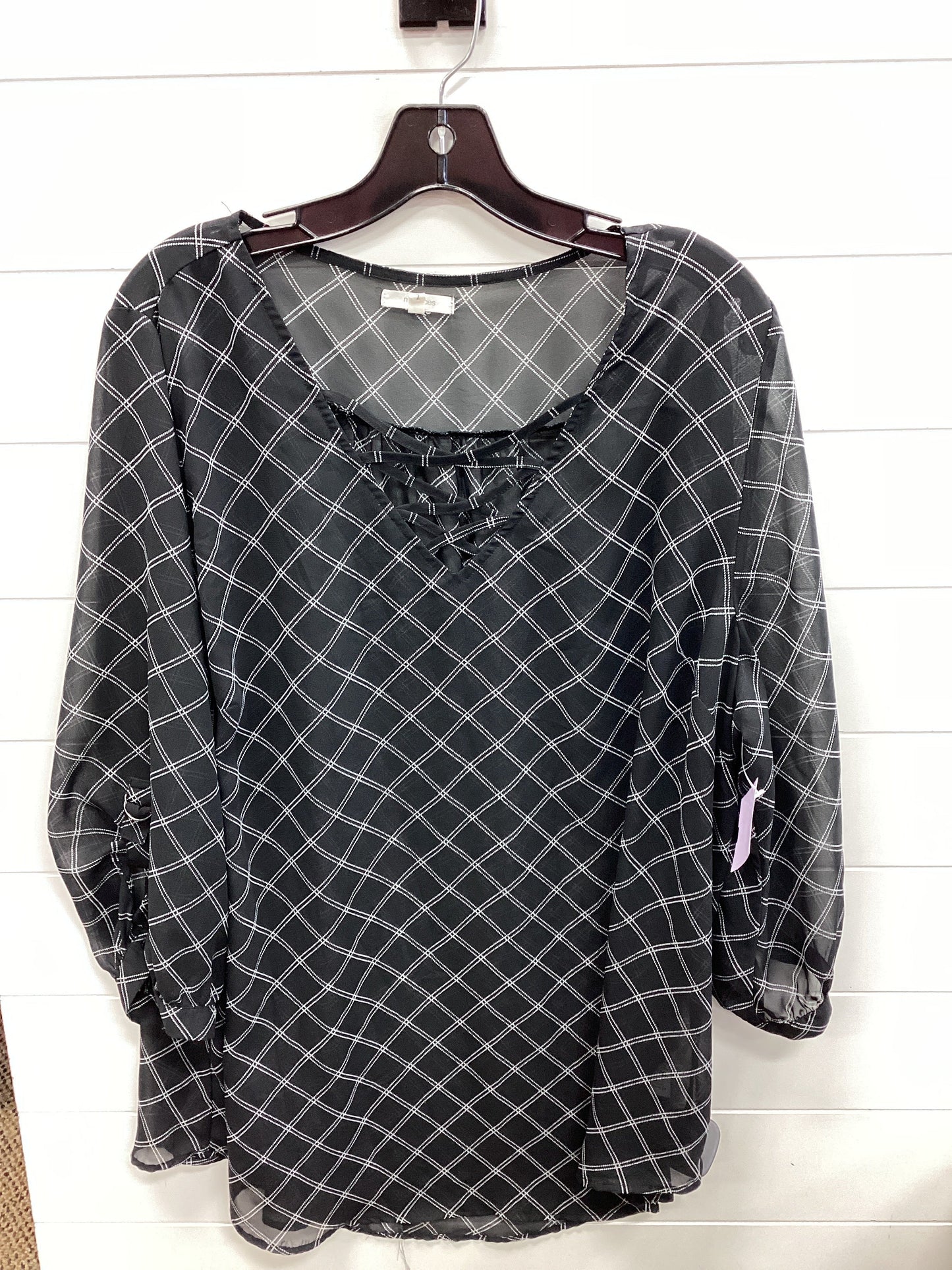 Top Ls By Maurices In Black, Size:2X
