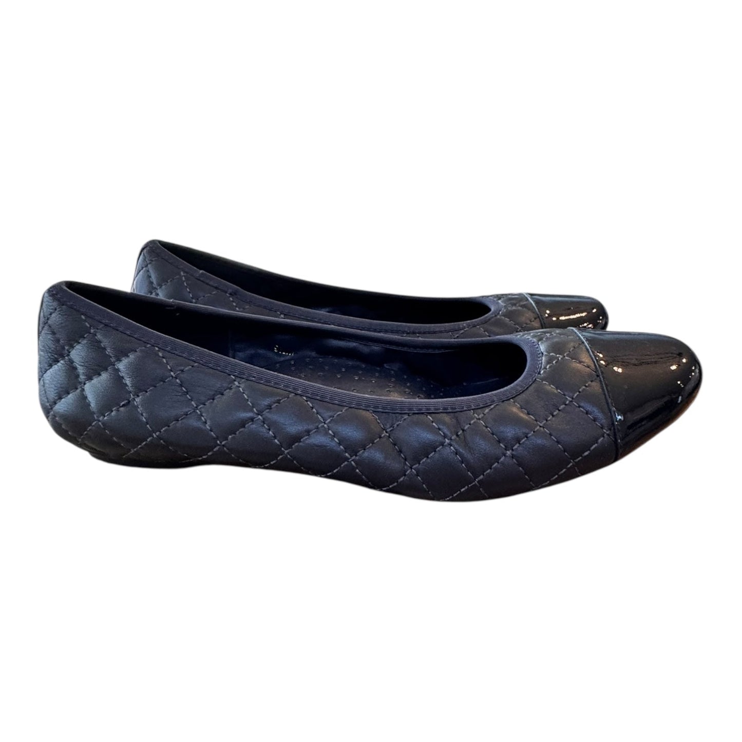 Shoes Flats By Vaneli In Navy, Size:9.5