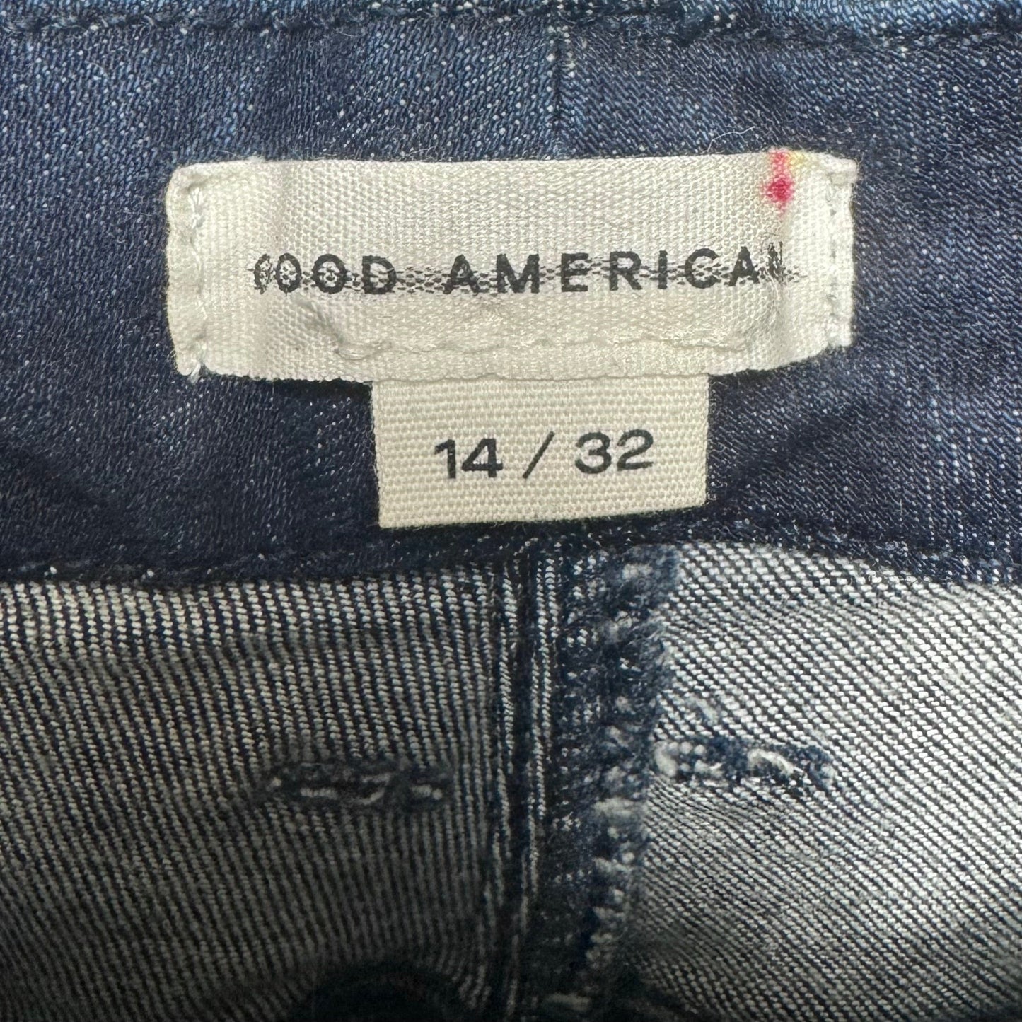 Jeans Skinny By Good American In Blue Denim, Size: 14/32