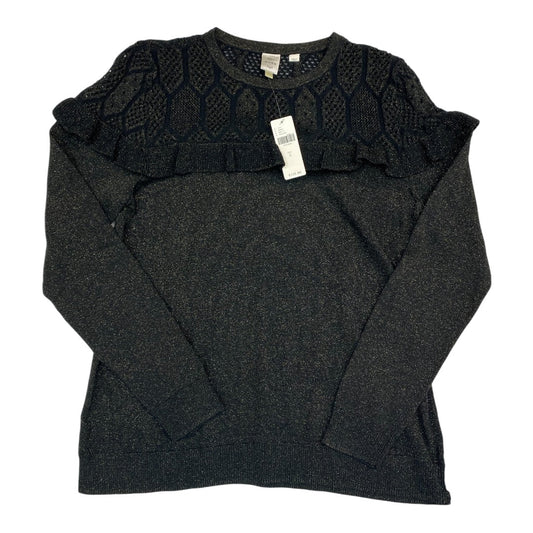 Sweater By Anthropologie In Black & Gold, Size:S