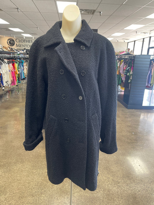 Coat Designer By Sandro In Black, Size:10