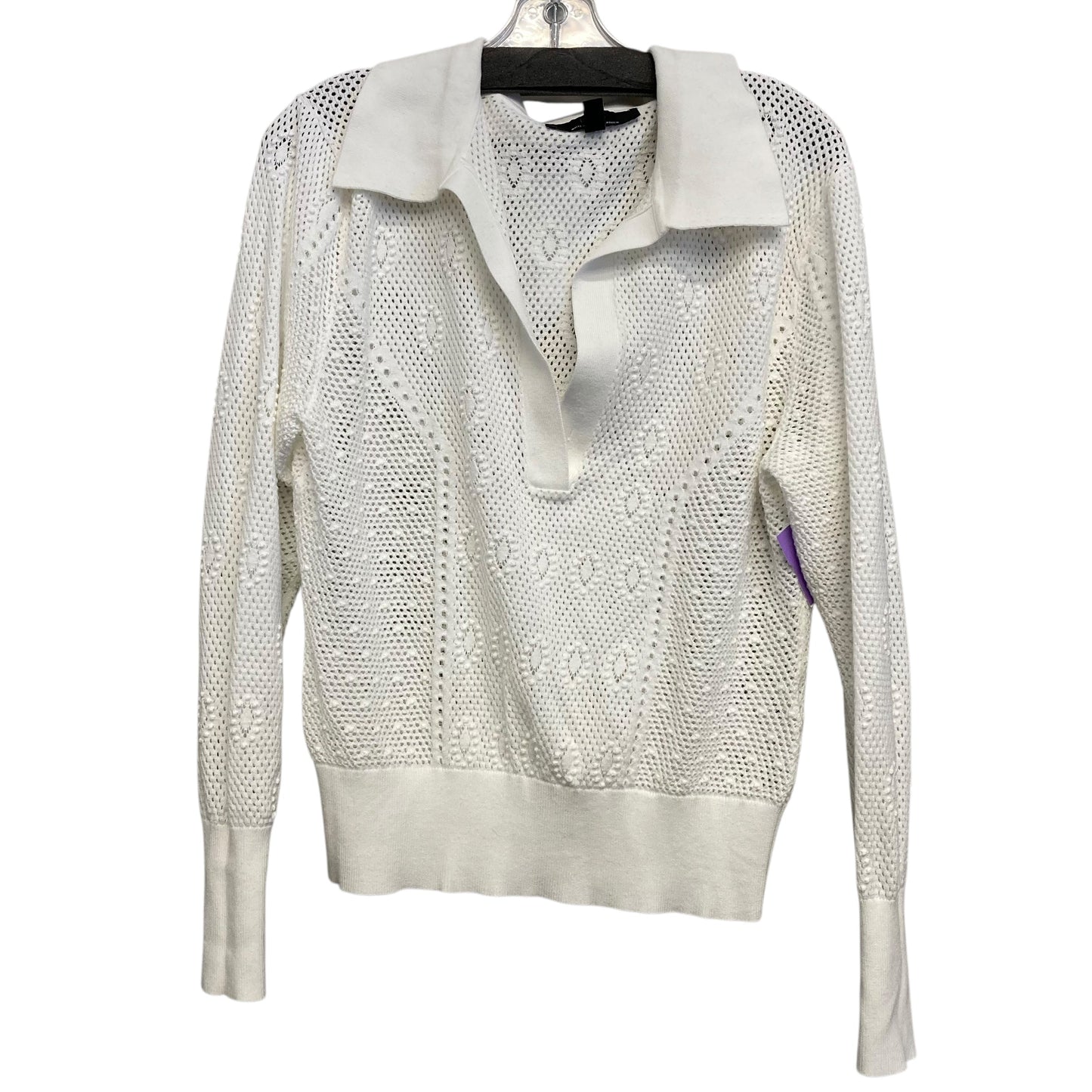 Sweater By White House Black Market In White, Size:M