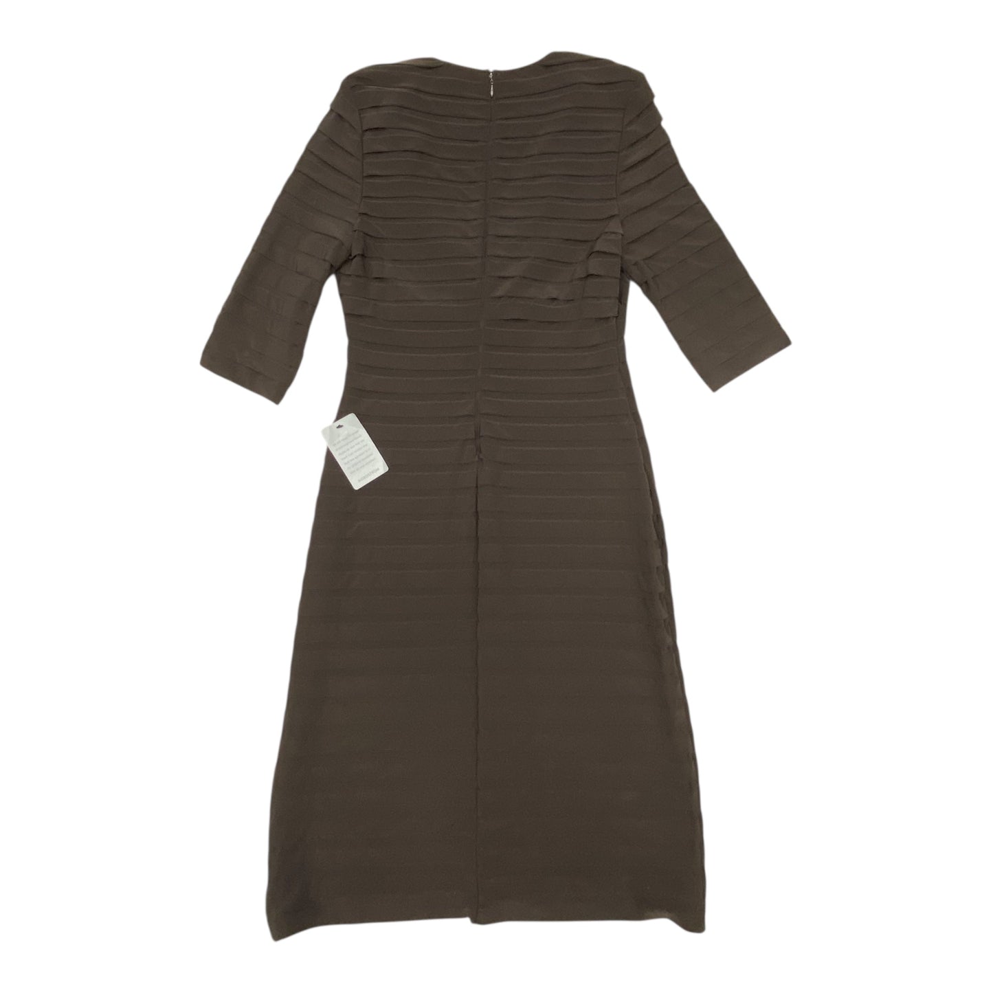 Dress Party Midi By Adrianna Papell In Brown, Size:12