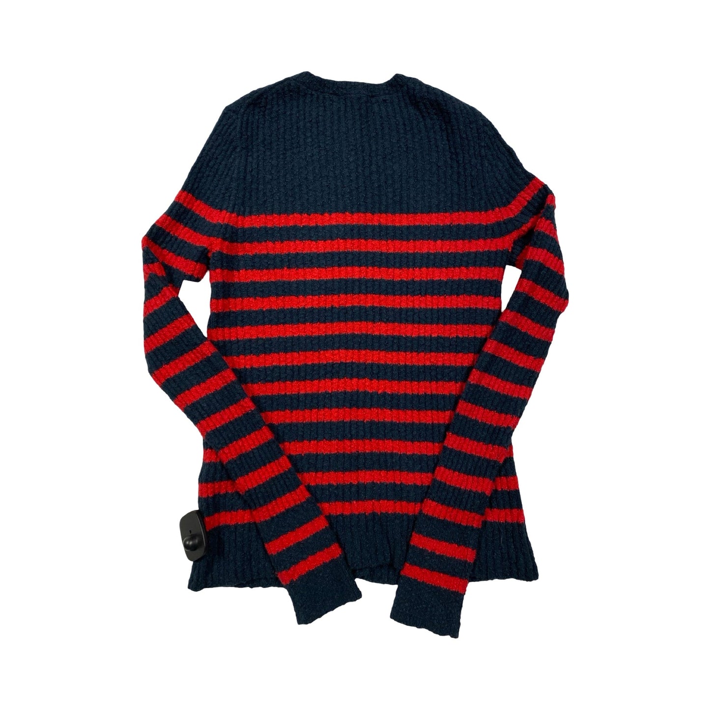 Sweater Cardigan By Madewell In Blue & Red, Size:M