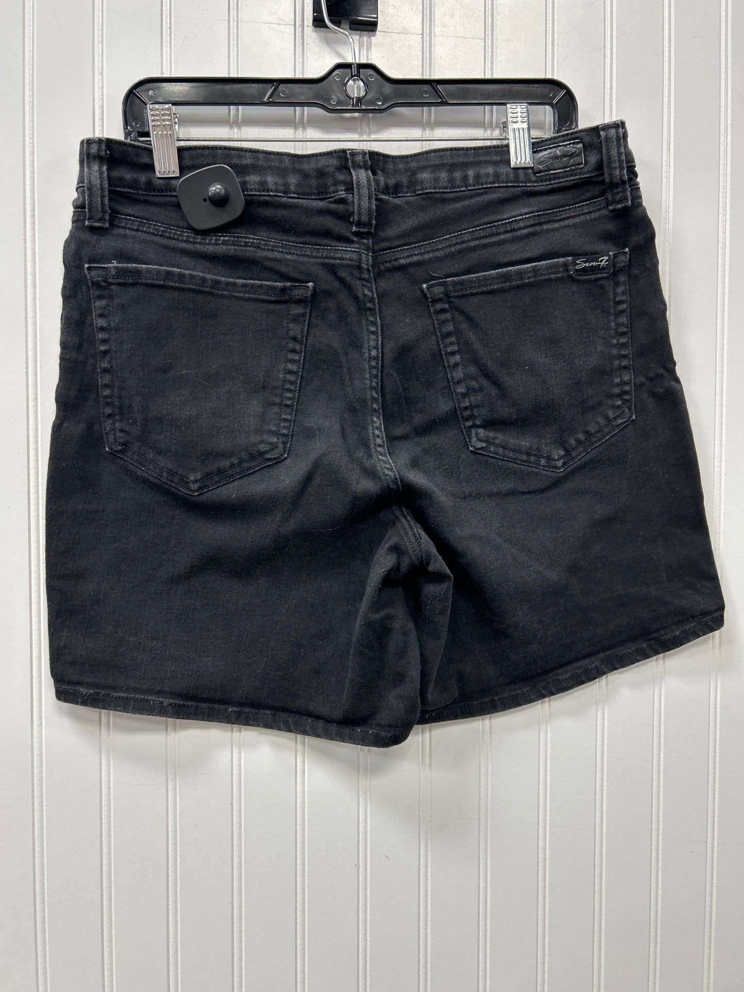 Shorts By Seven 7 In Black Denim, Size:12