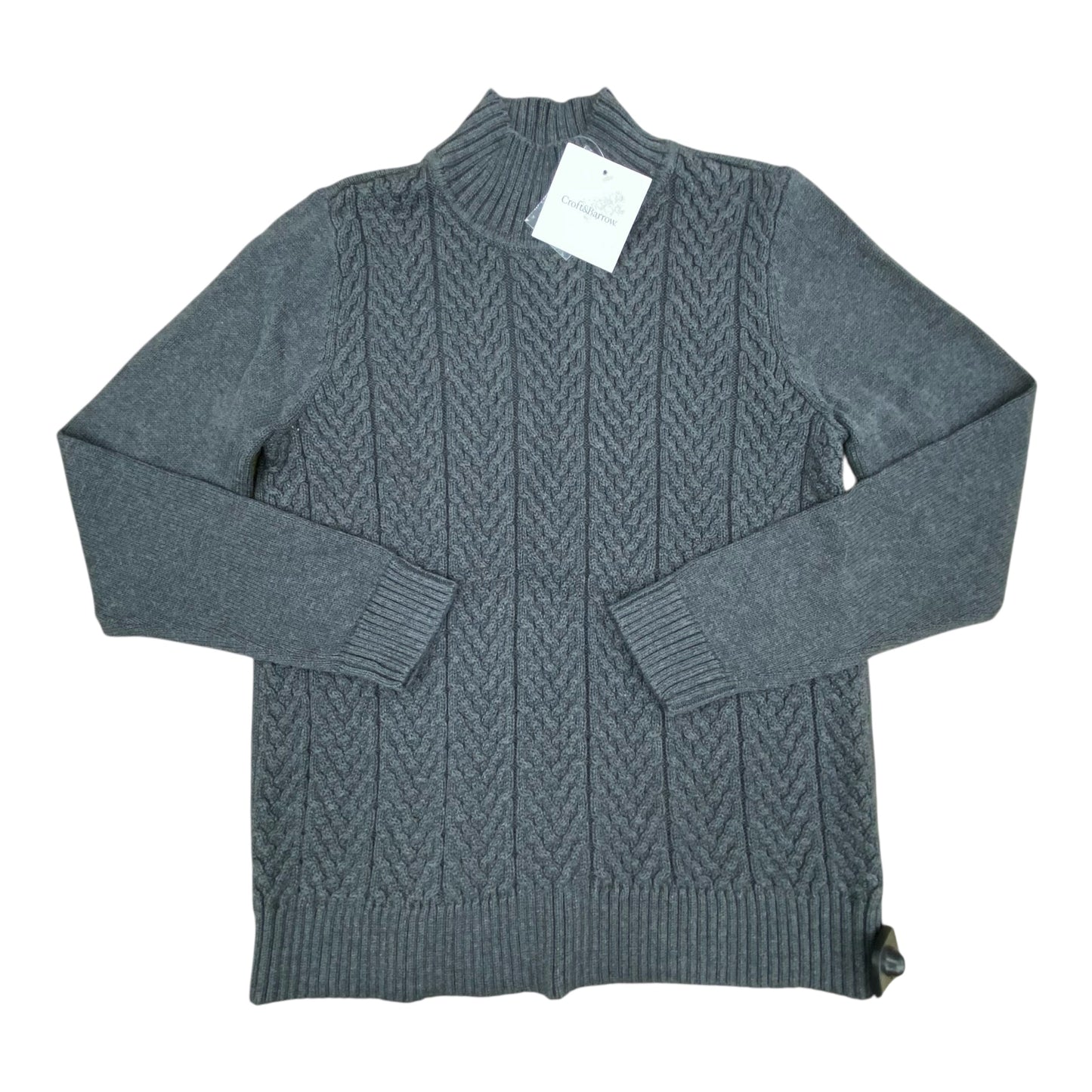 Sweater By Croft And Barrow In Grey, Size:M