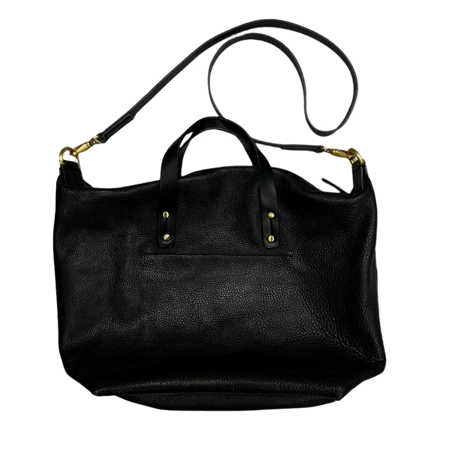 Handbag Leather By Gap, Size: Medium