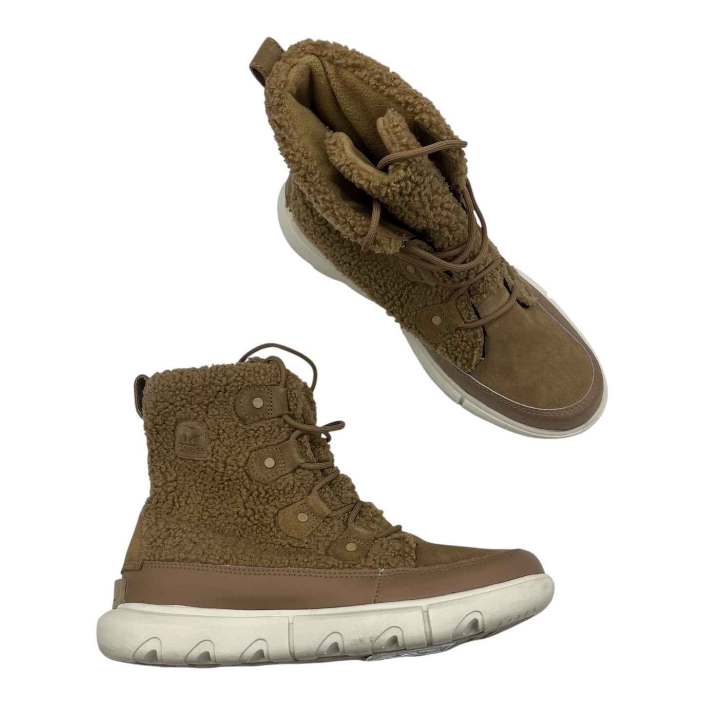 Boots Ankle Flats By Sorel In Tan, Size:9.5