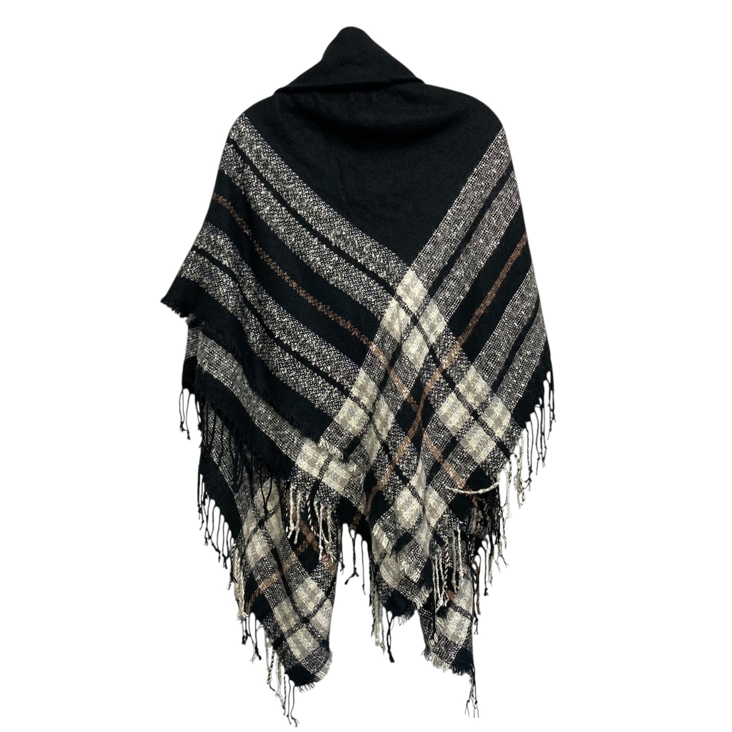 Shawl By Apt 9 In Black & White, Size:Osfm