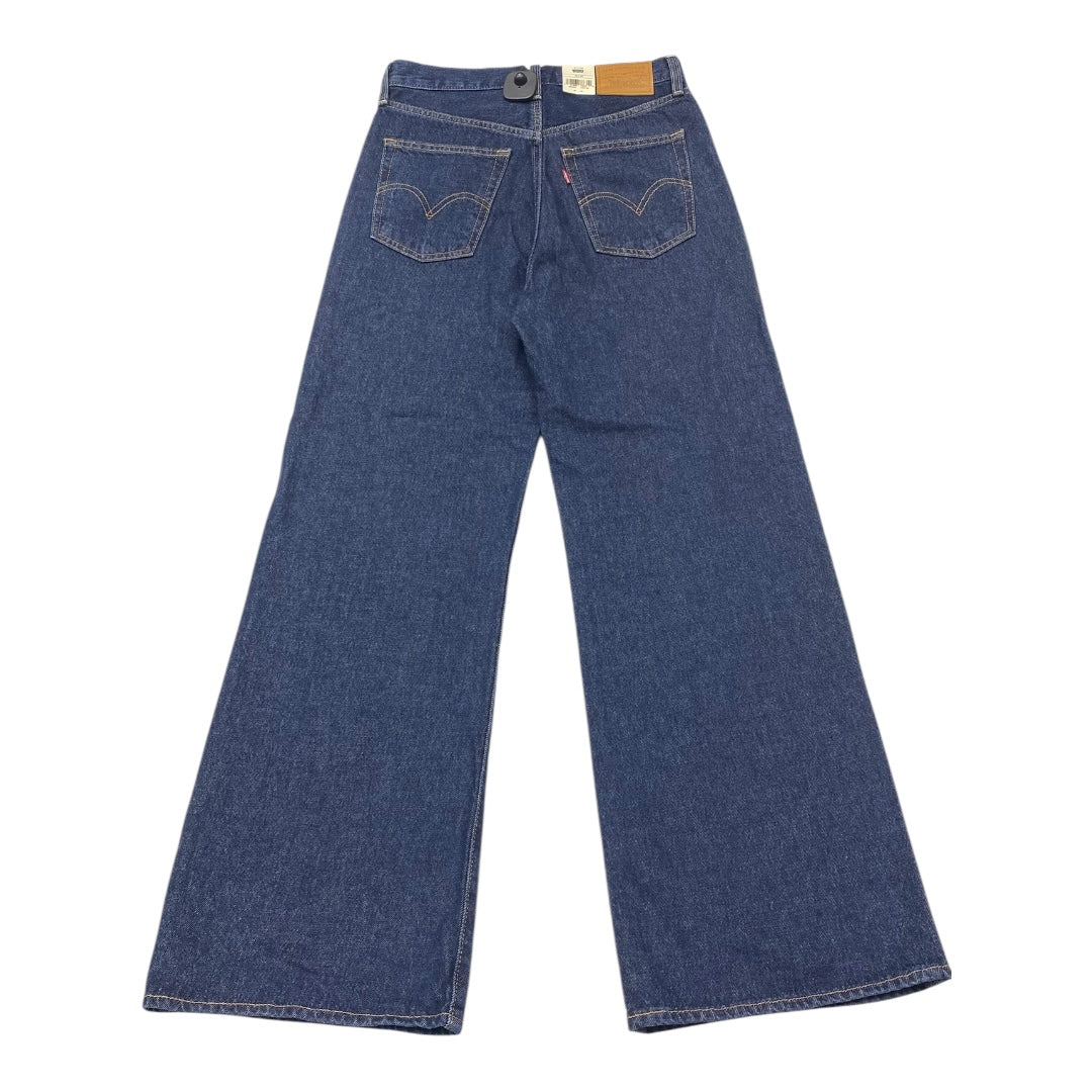 Jeans Wide Leg By Levis In Blue, Size:6