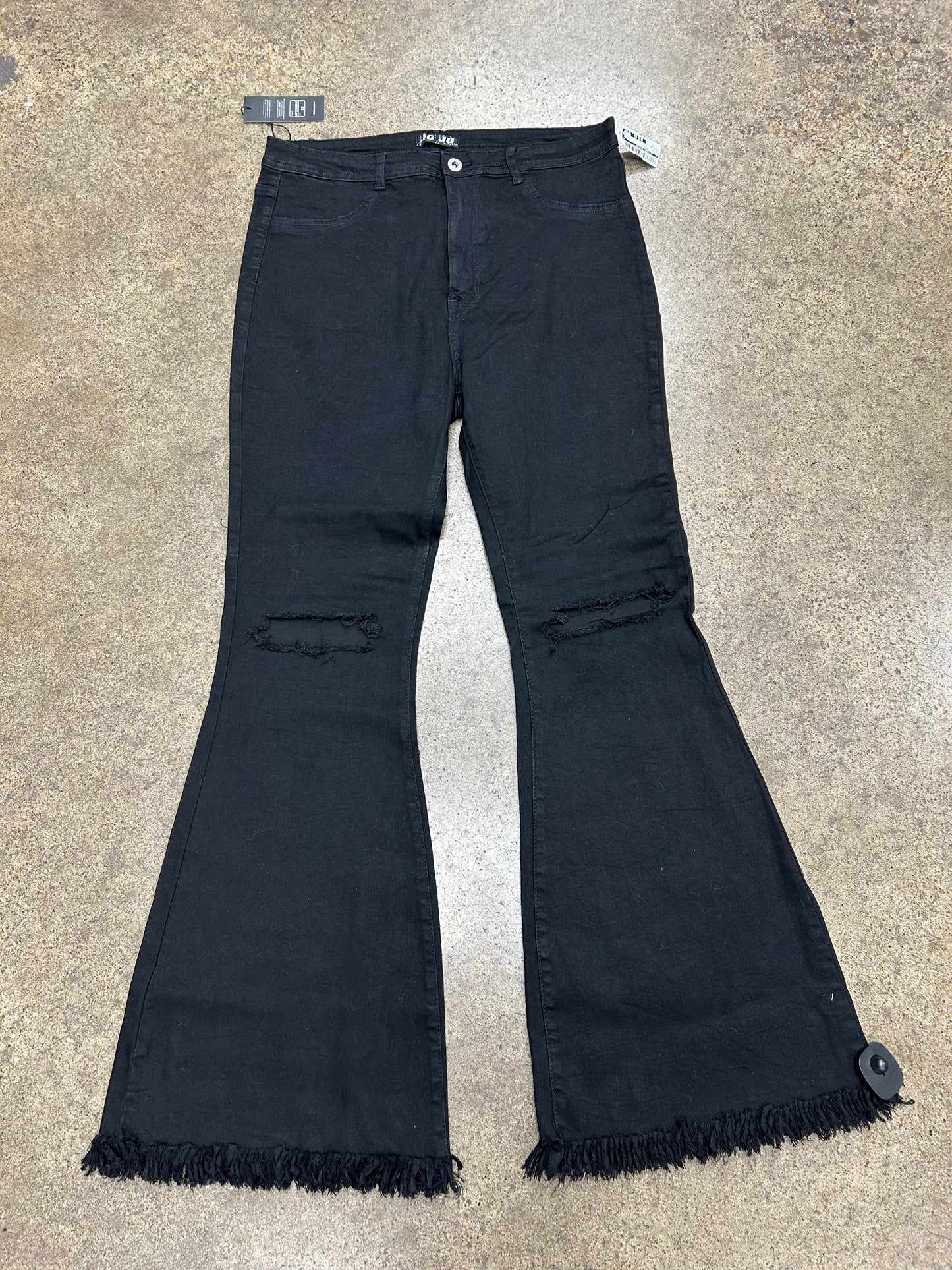 Jeans Flared By Clothes Mentor In Black, Size:3X