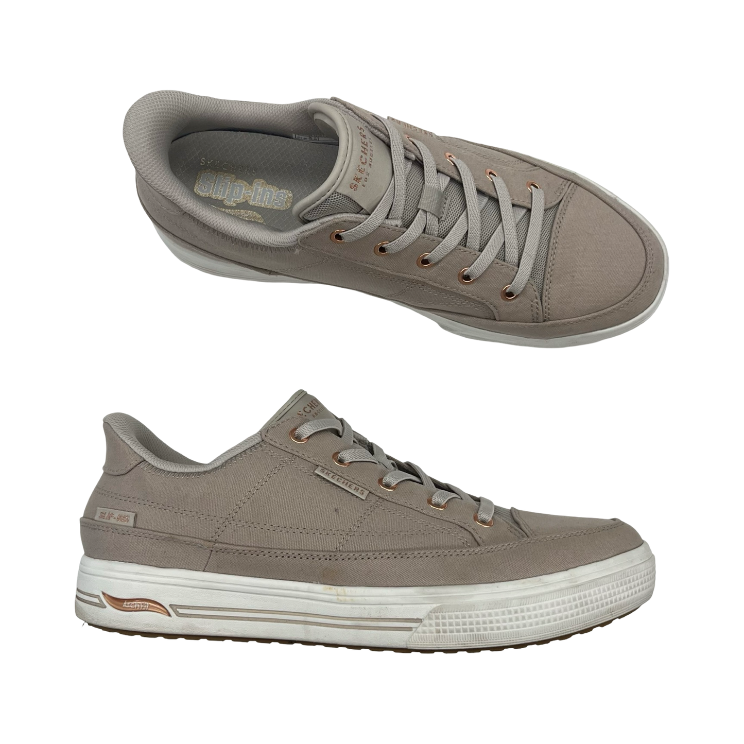 Shoes Sneakers By Skechers In Tan, Size:10