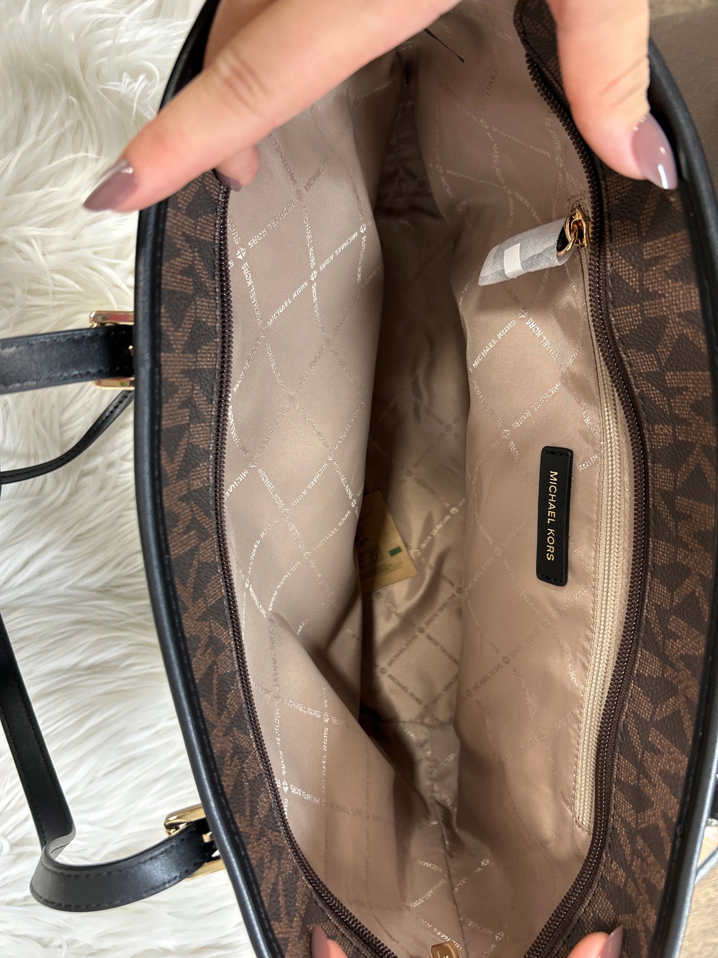 Handbag By Michael By Michael Kors In Brown, Size:Large