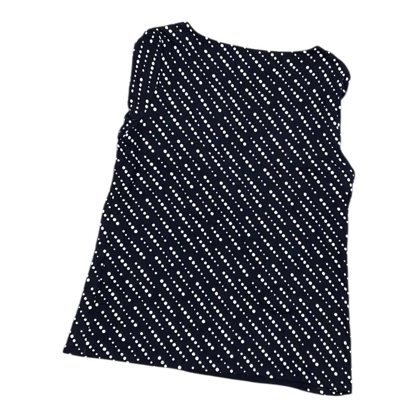 Top 3/4 Sleeve By Chicos In Black & White, Size:L